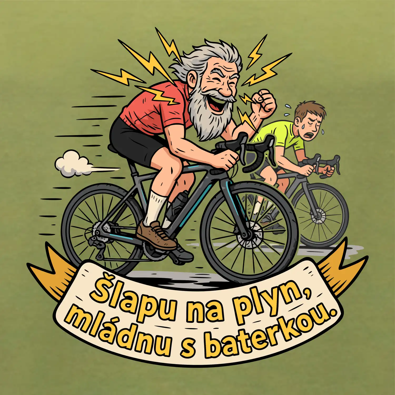 Šlapu na plyn, mládnu s baterkou