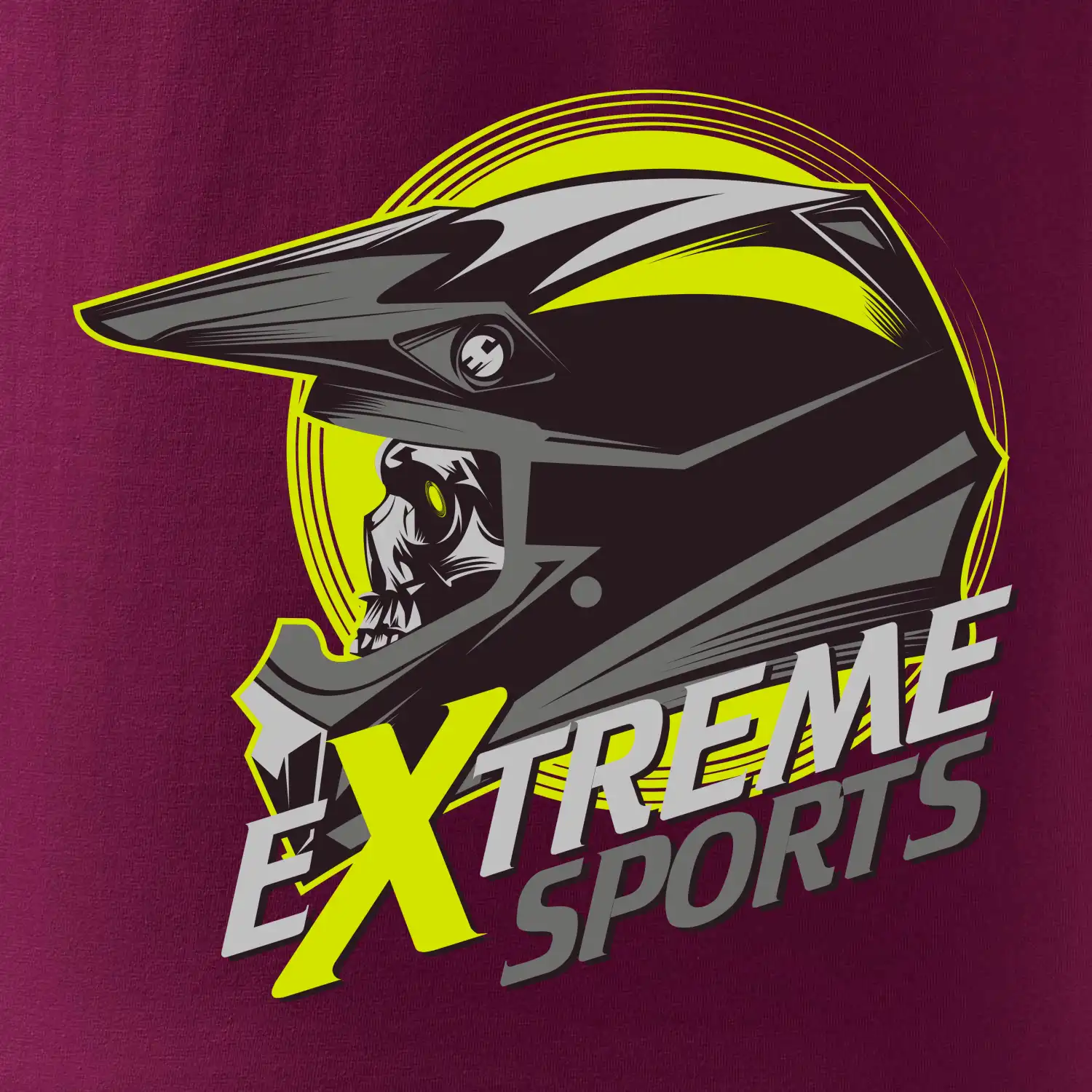 Motocross extreme sports helma
