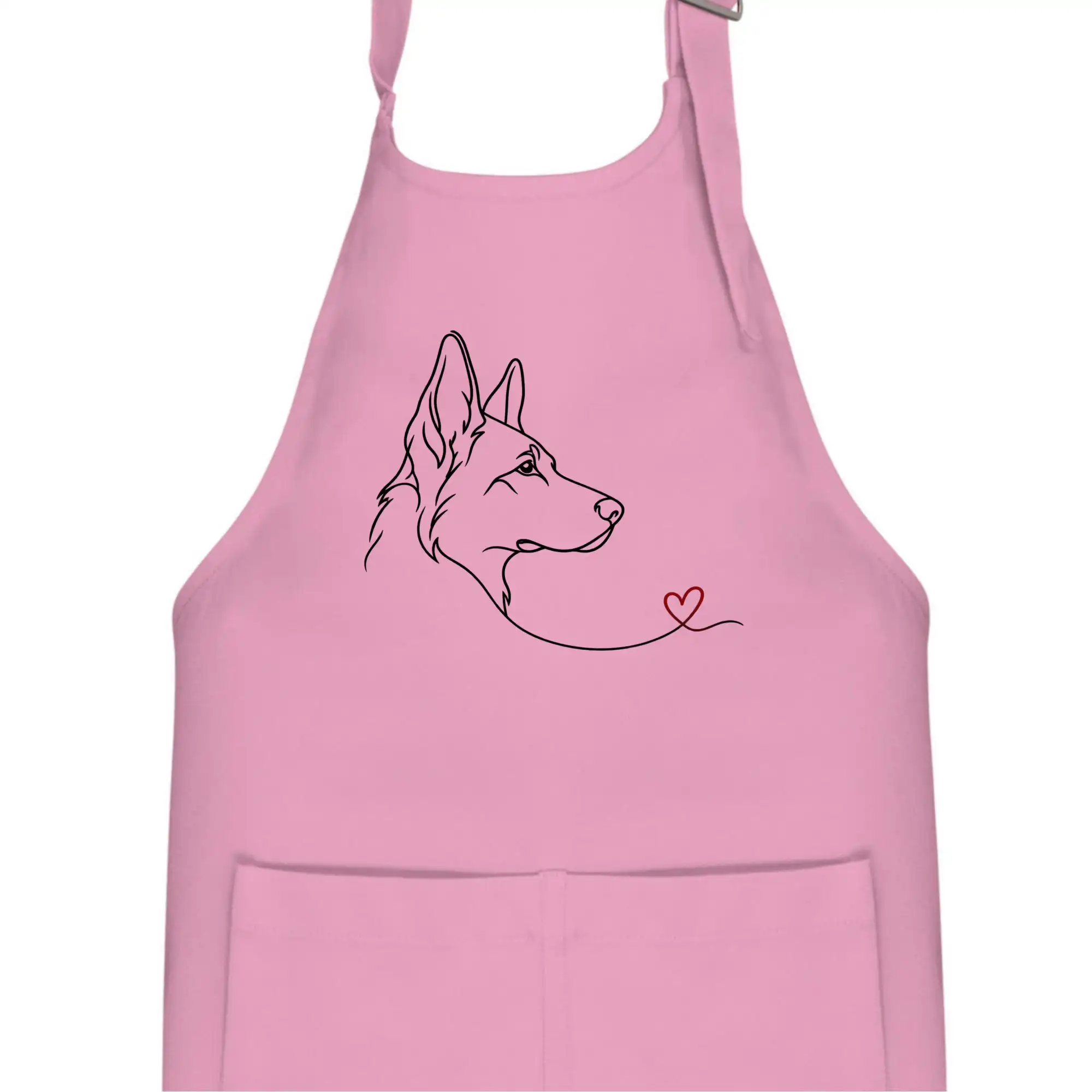 Vlčák a srdce - minimalistická linka