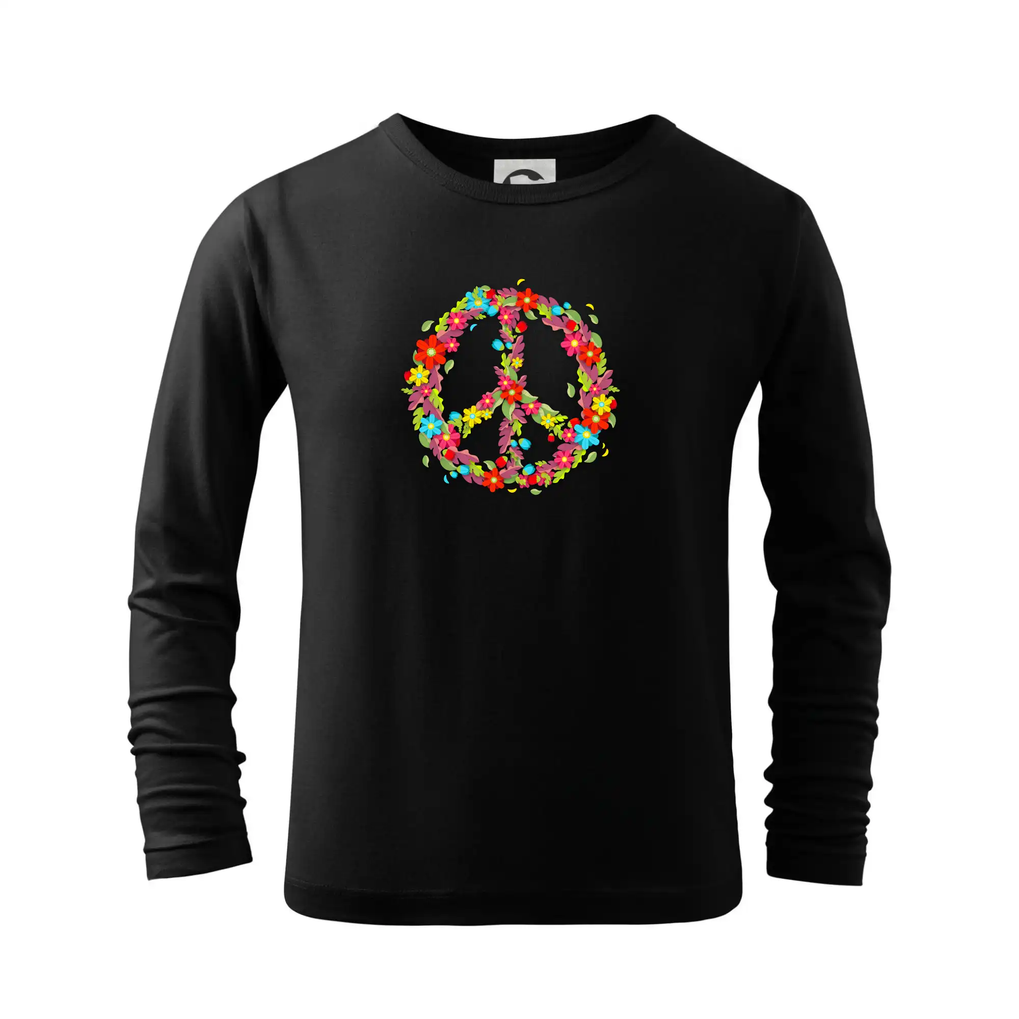 Peace symbol červené květiny