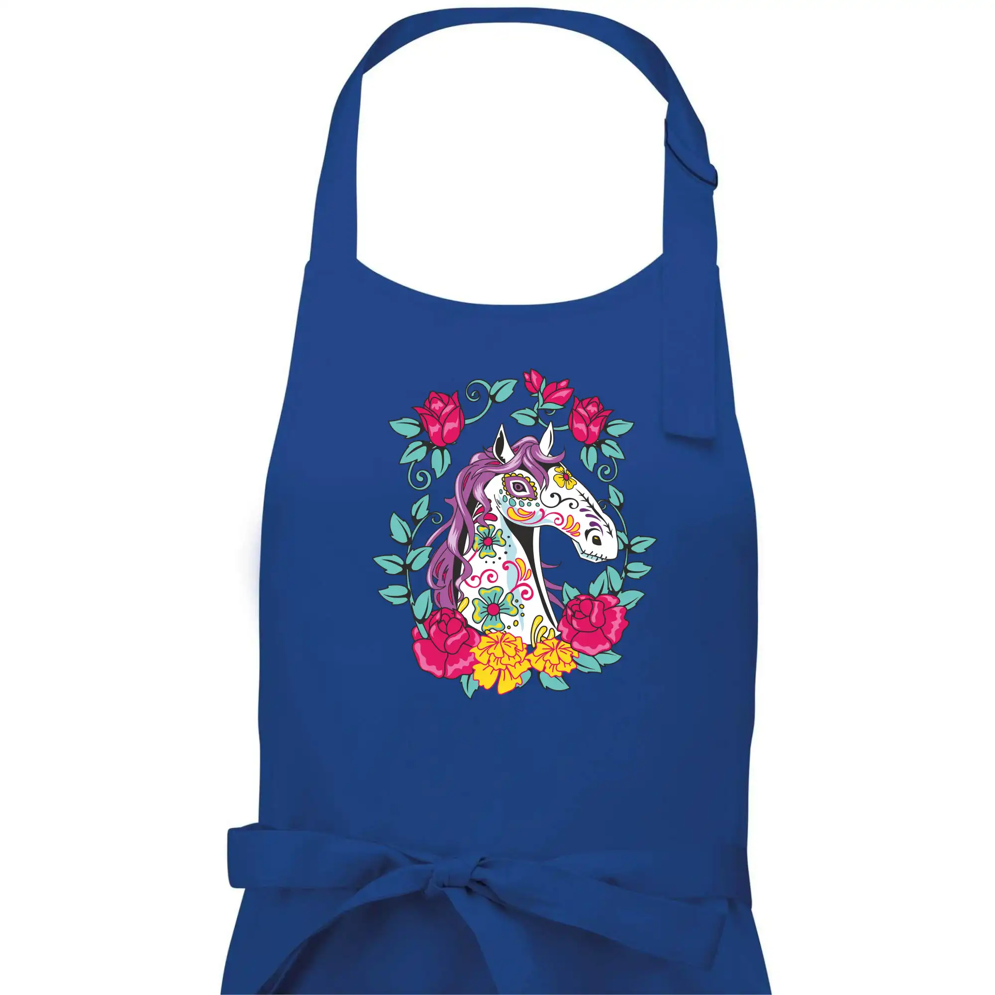 Kůň barevný s květinami