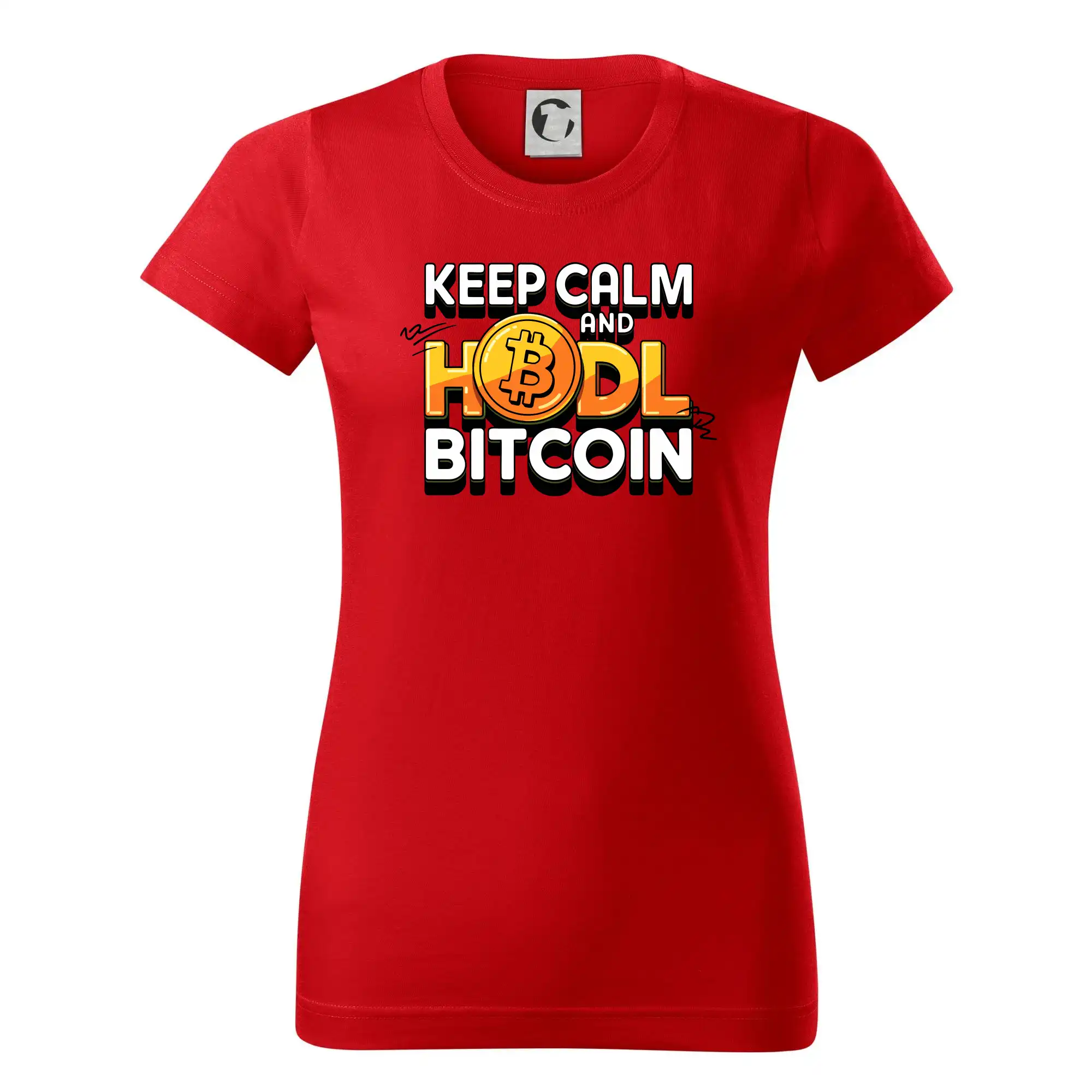 3D nápis Keep Calm and HODL Bitcoin