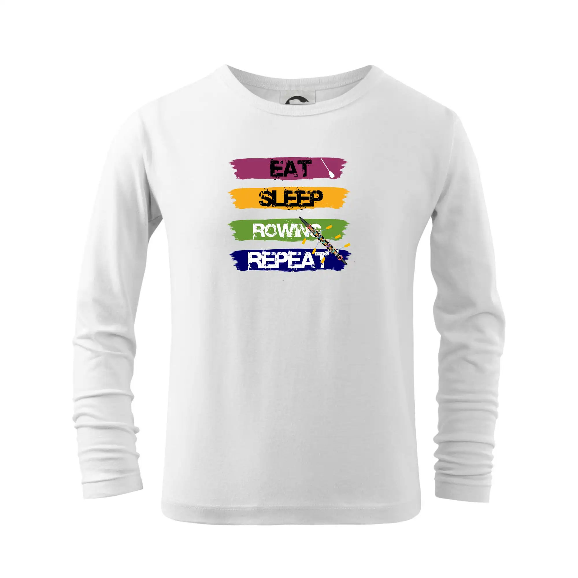 Eat sleep rowing repeat barevné
