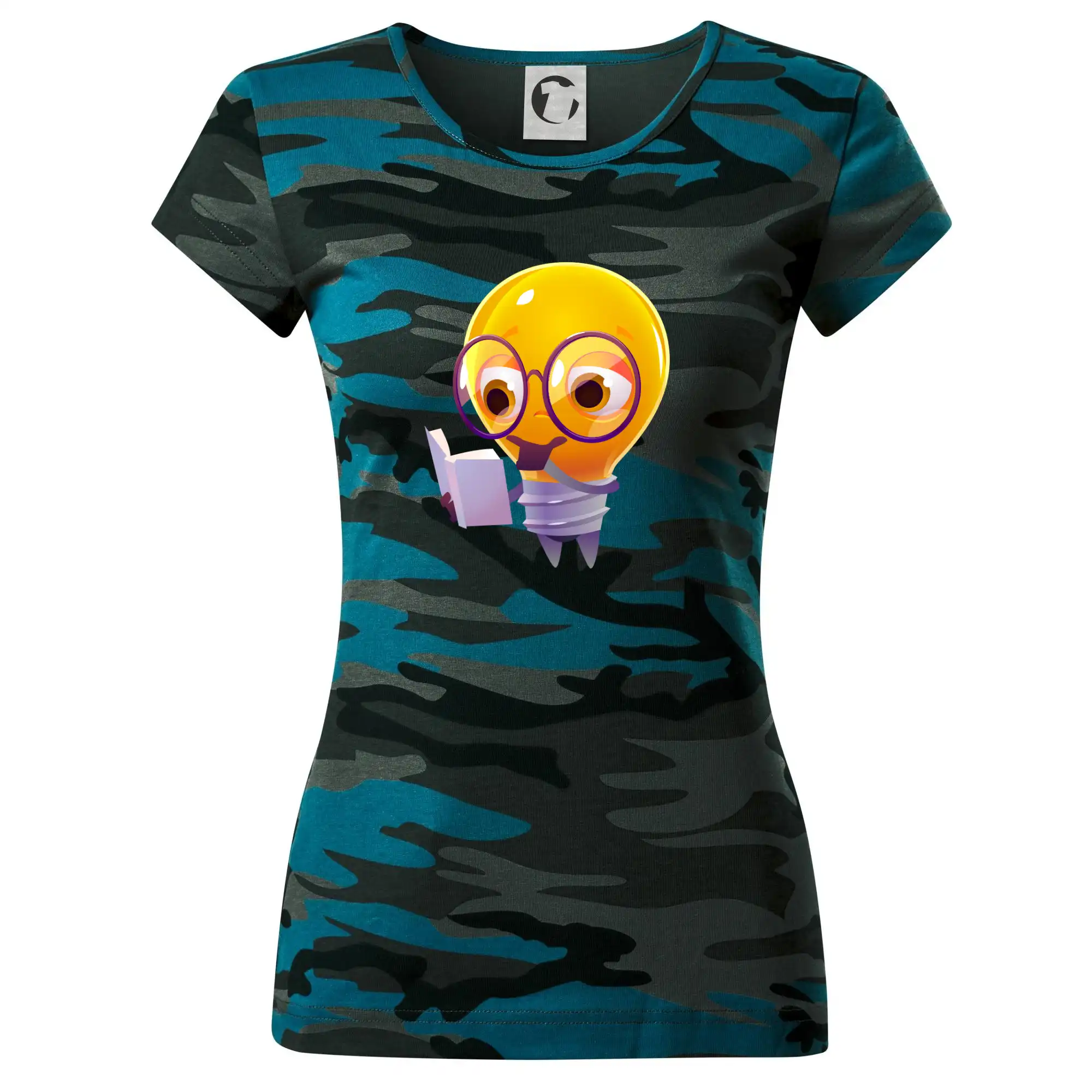 Žárovka přemýšlí nad knihou