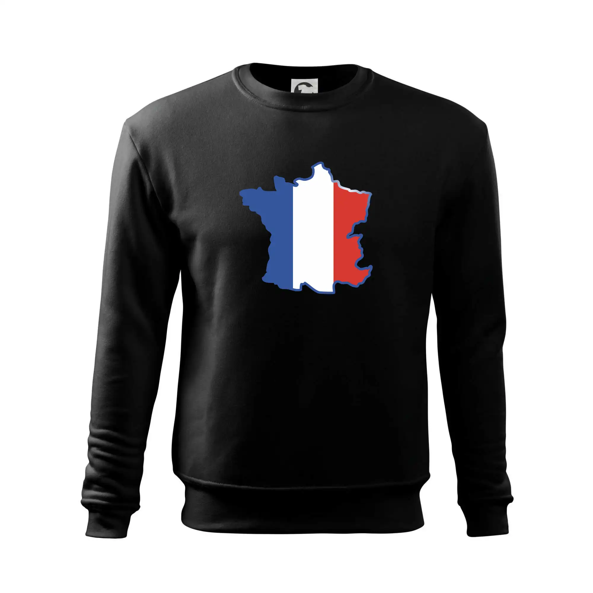 Francouzská vlajka mapa obrys