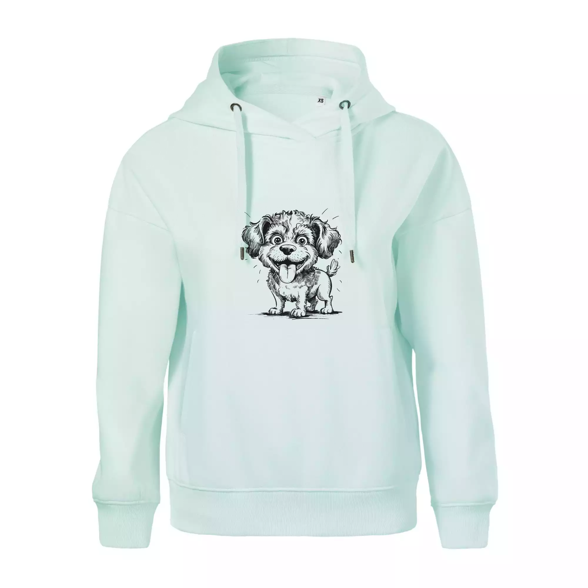 Lagotto romagnolo karikatura vypláznutý jazyk