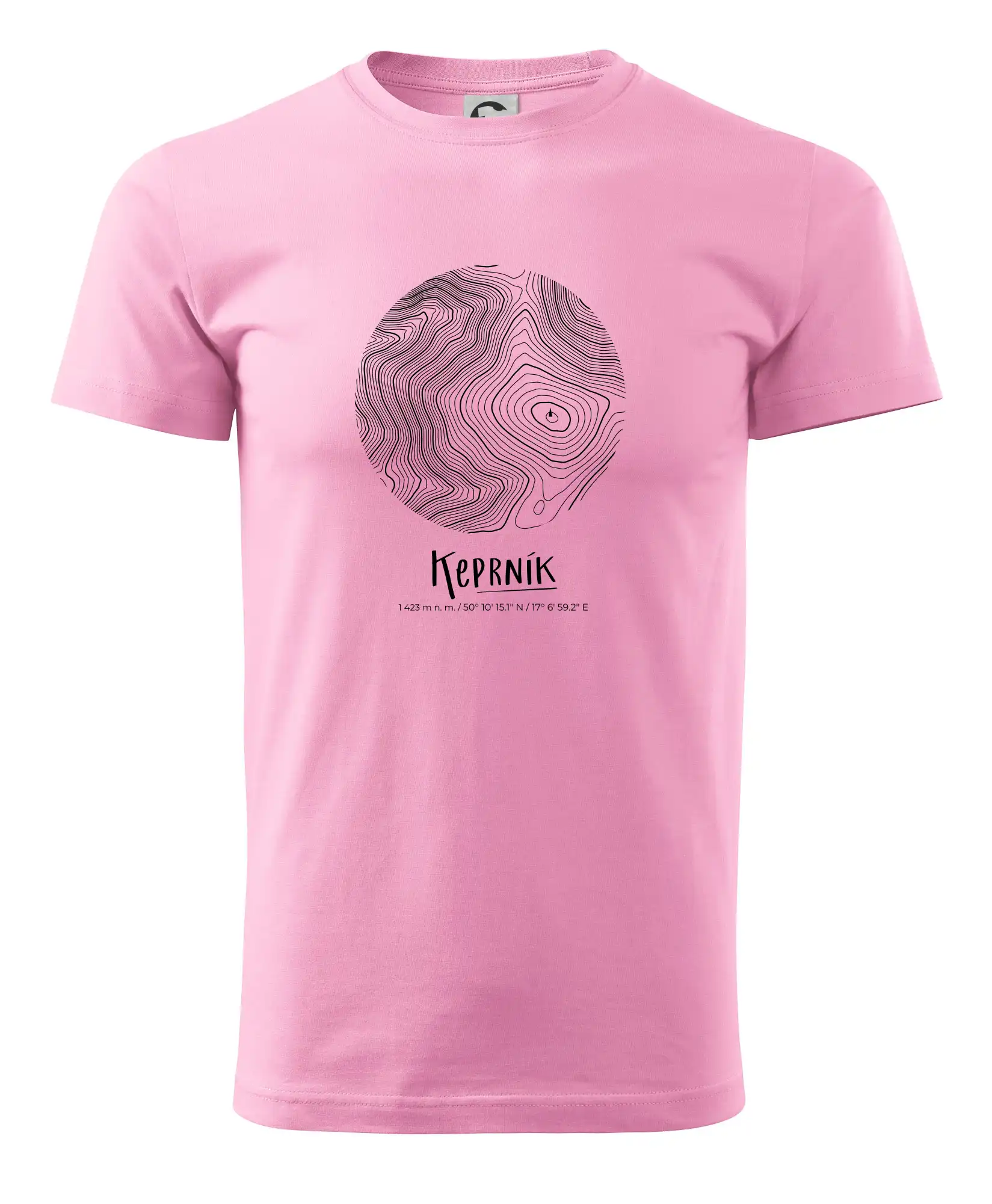 Keprník - vrstevnice v kruhu