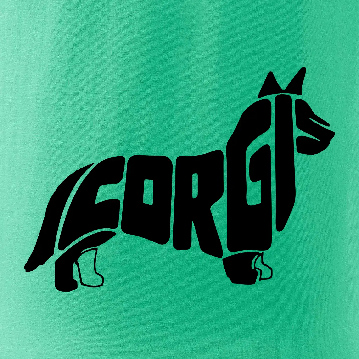 Corgi - nápis v těle