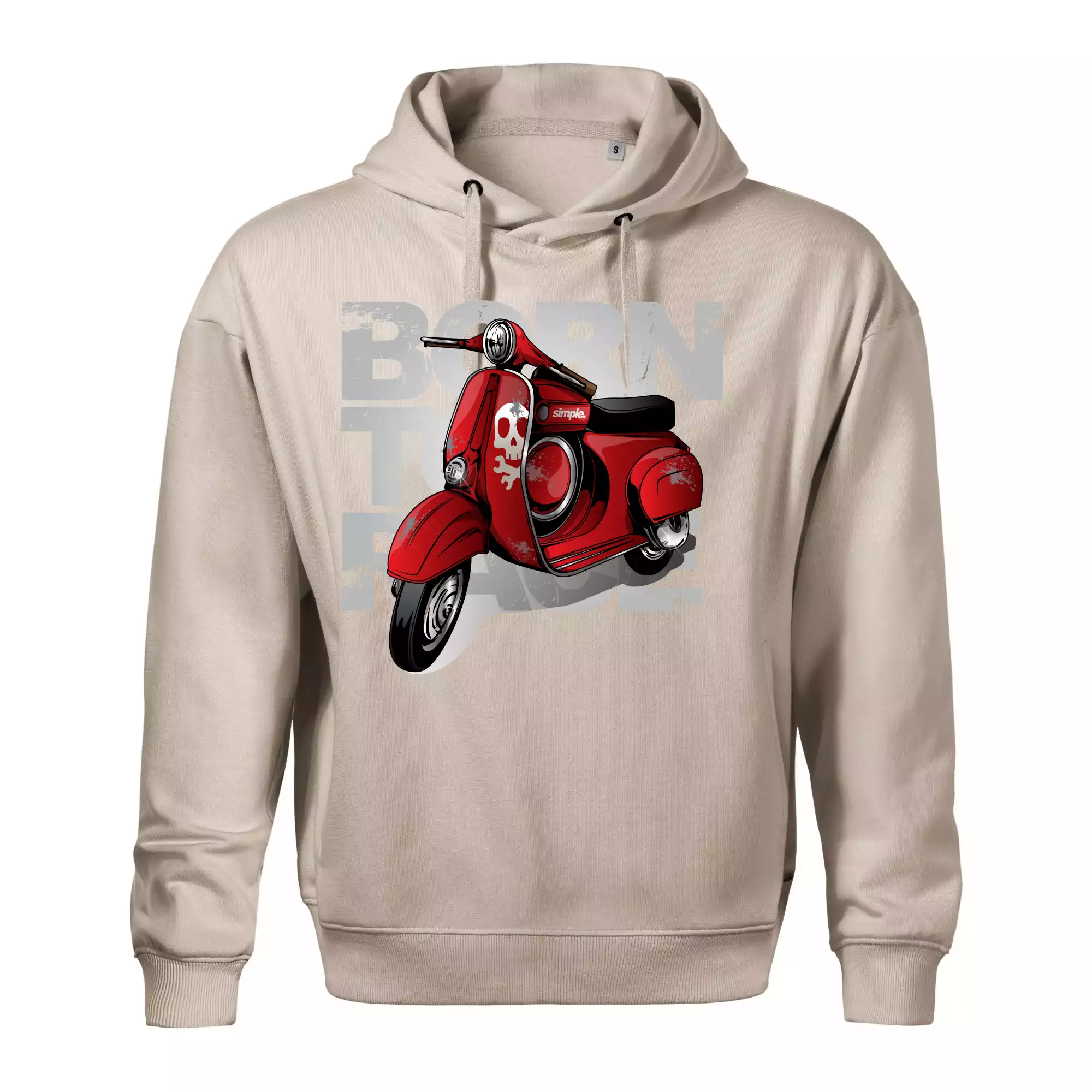 Scooter born to ride red