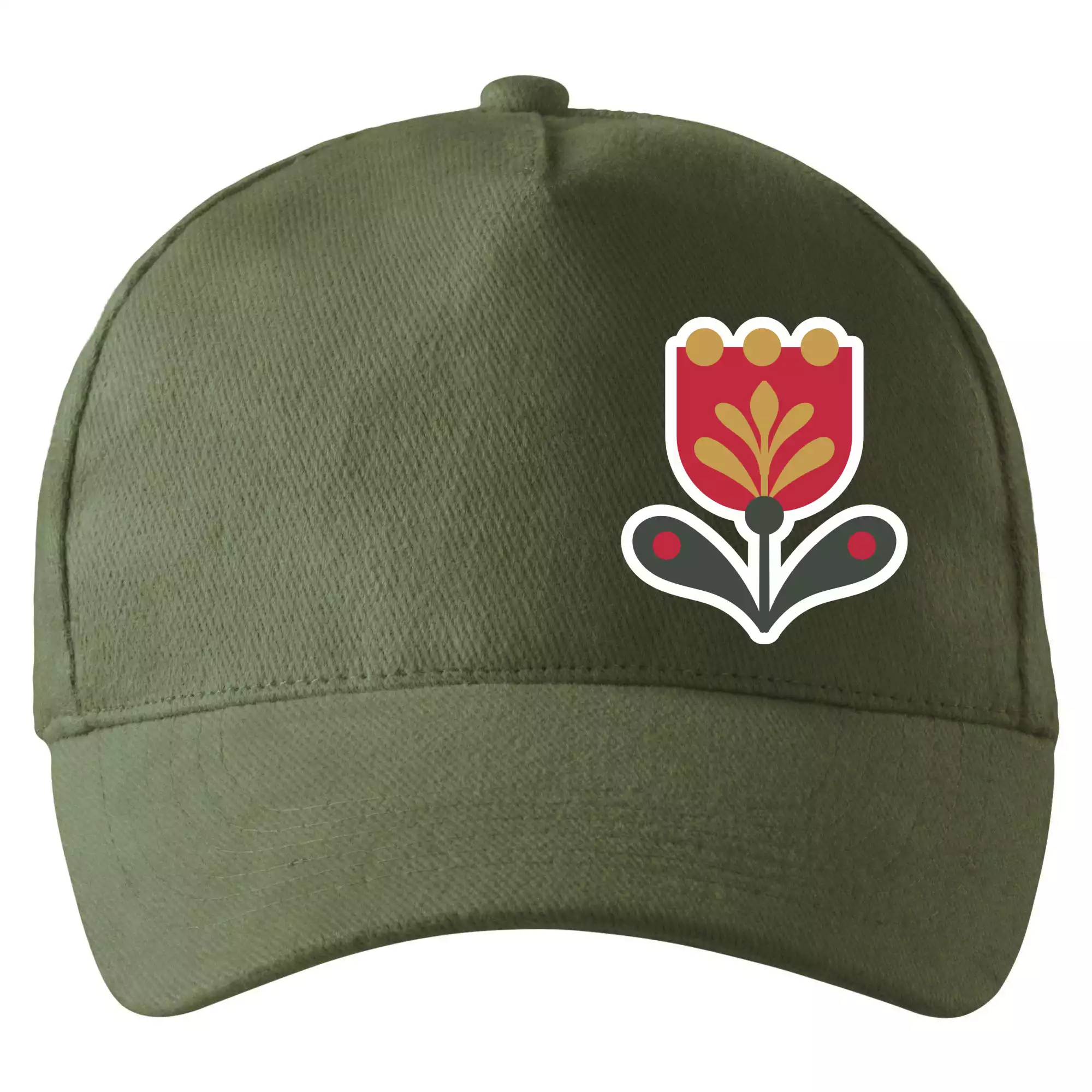 Folklor na prsu tulipán