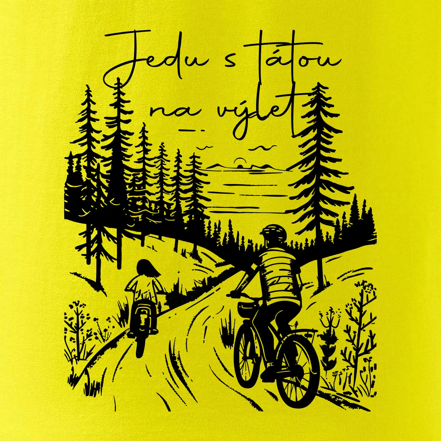 Cyklistika  - Jedu s tátou na výlet - Táta a dcera