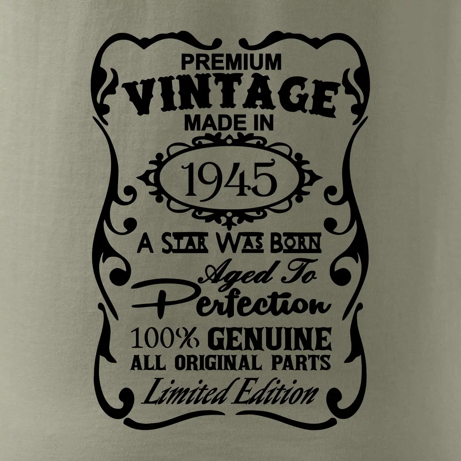 Vintage Etiketa - 1945