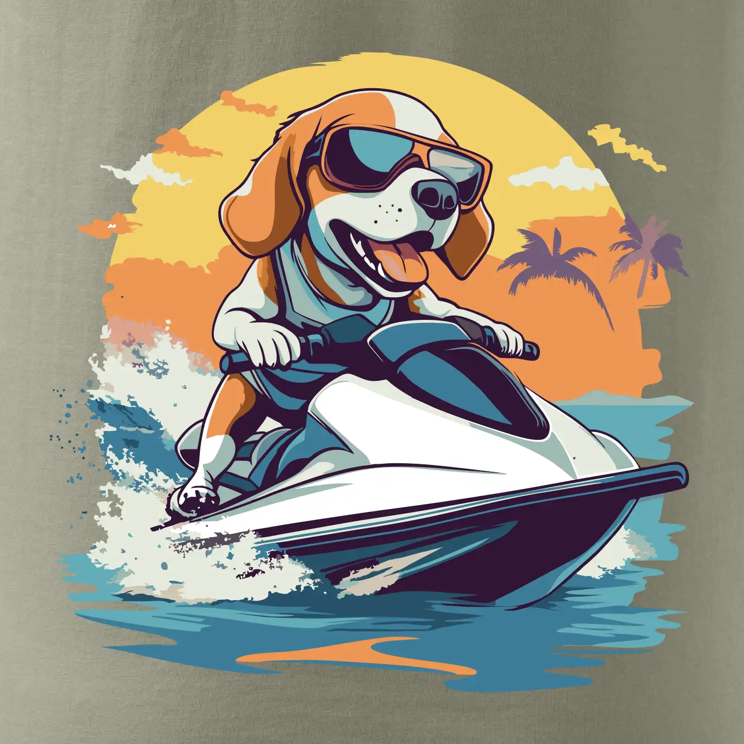 Bígl na vodním skútru