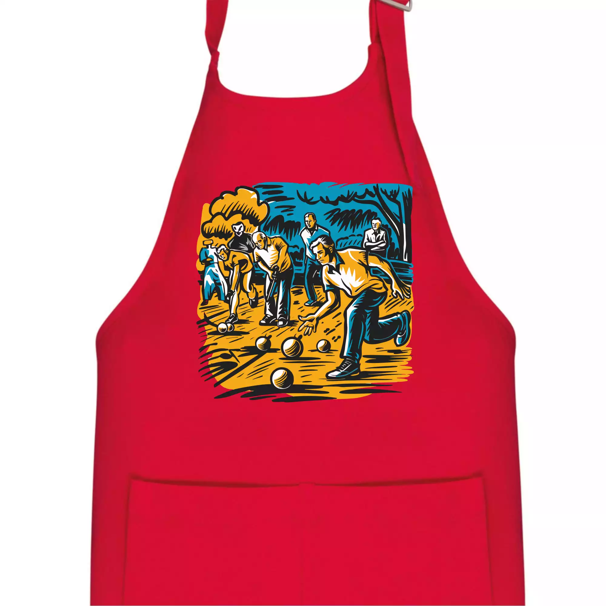 Petanque hra - modro oranžová