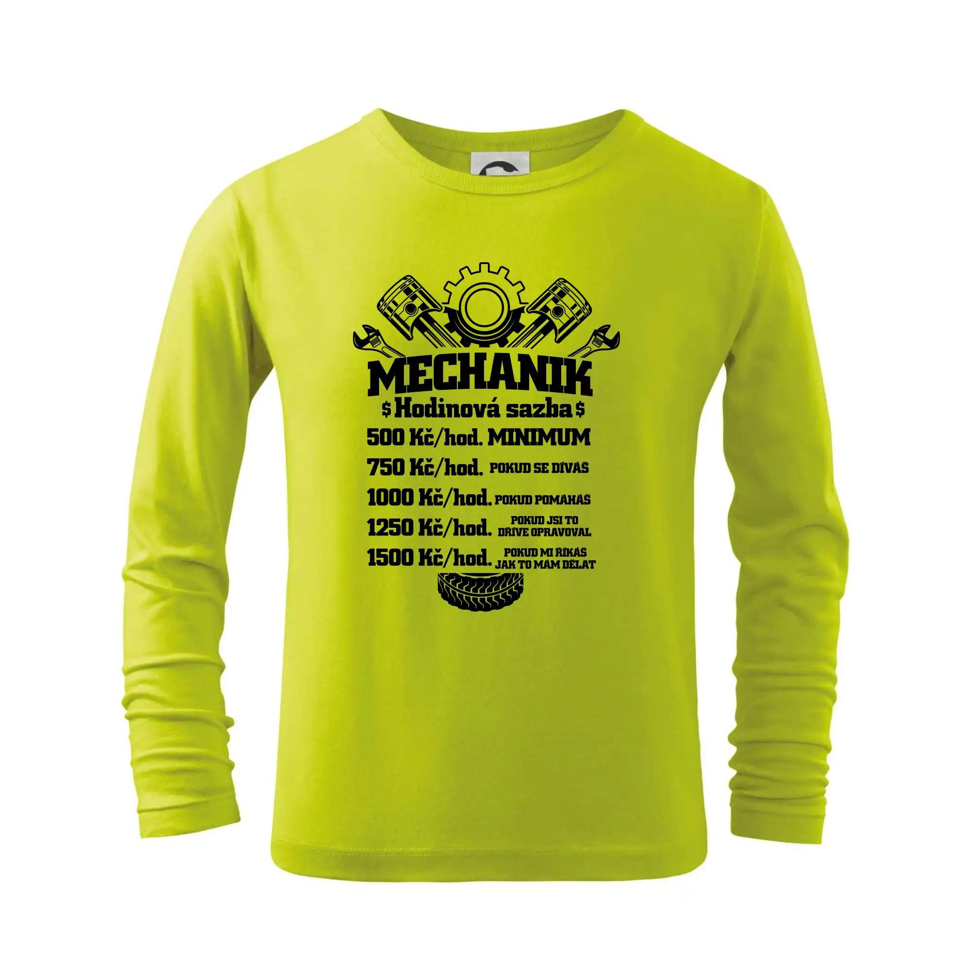 Mechanik - hodinová sazba