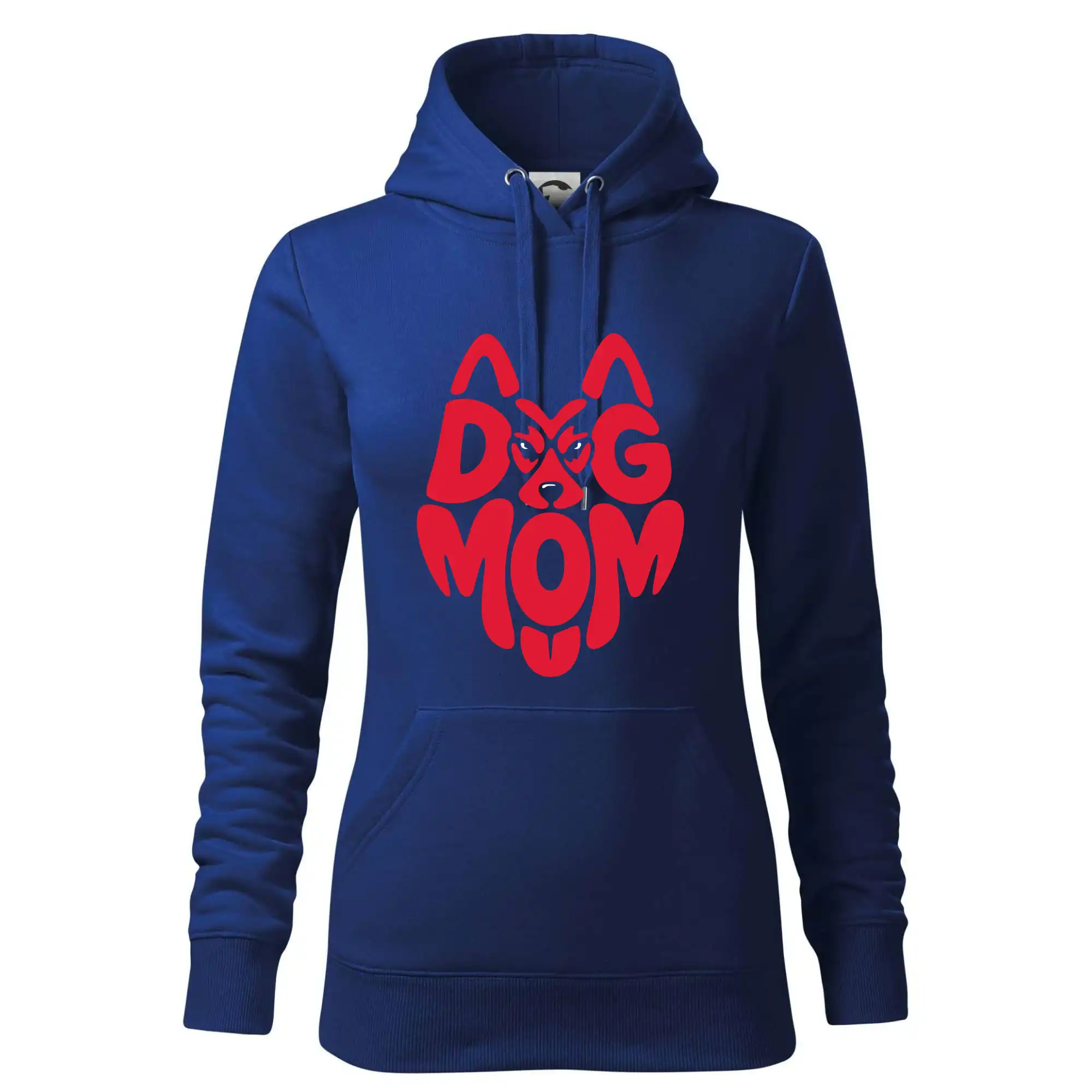 Dog mom nápis v hlavě