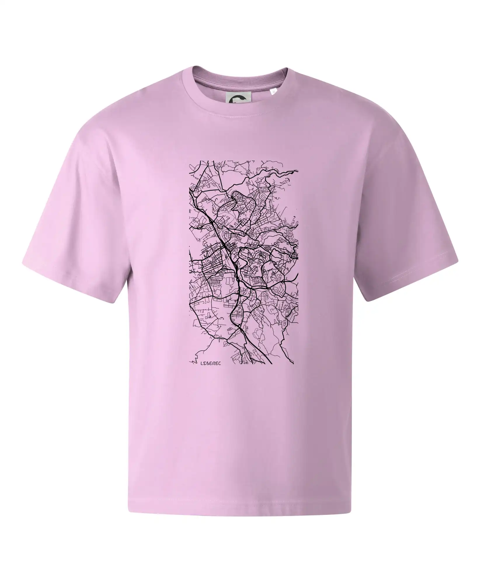 Černobílá mapa Liberec