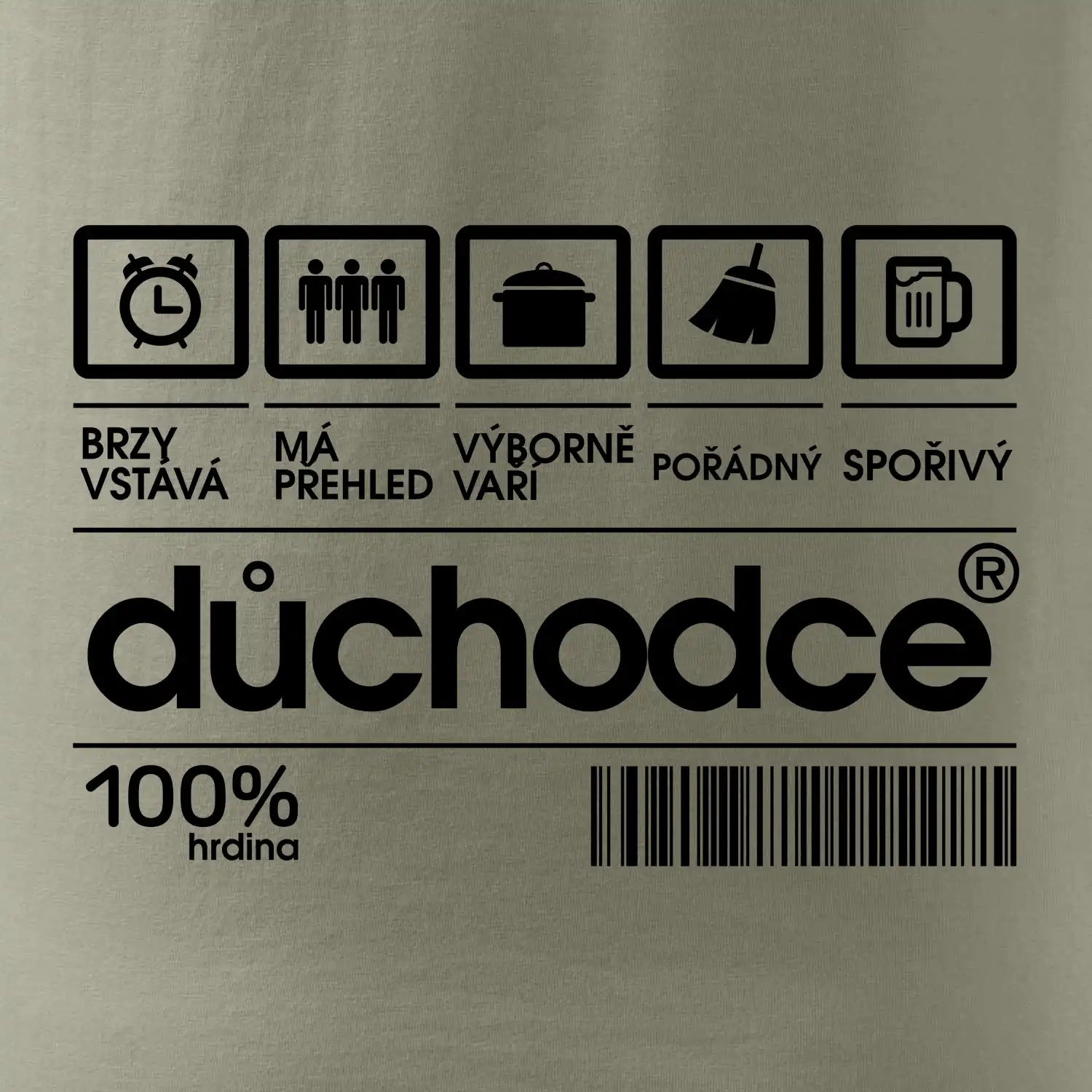 Čárový kód důchodce