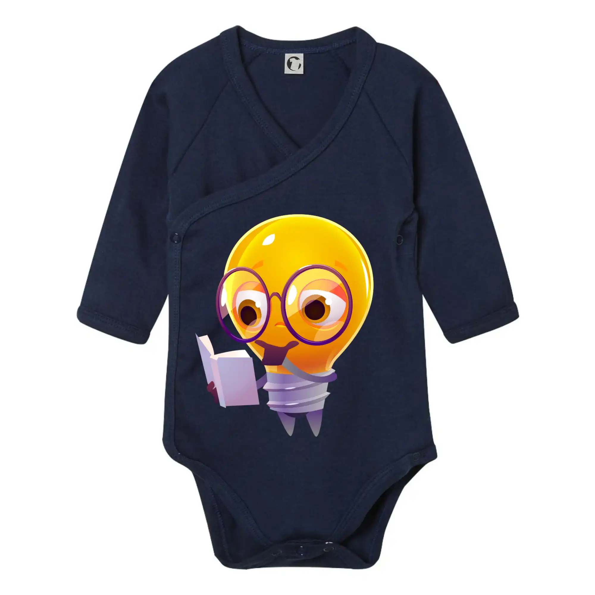 Žárovka přemýšlí nad knihou