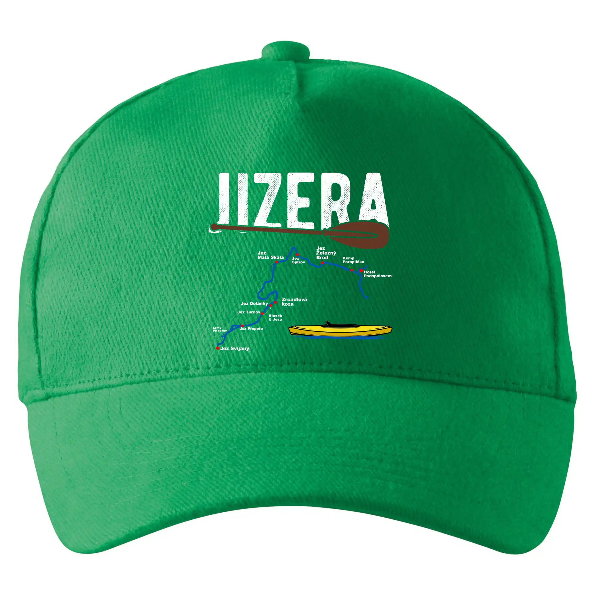 Mapa řeky Jizery