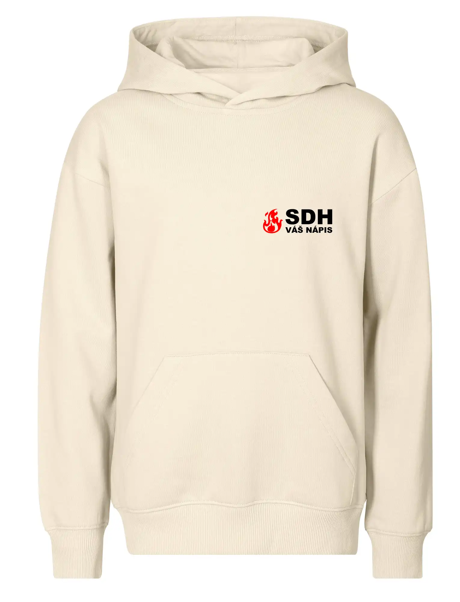 SDH nápis (oheň, název sboru - vlastní nápis)