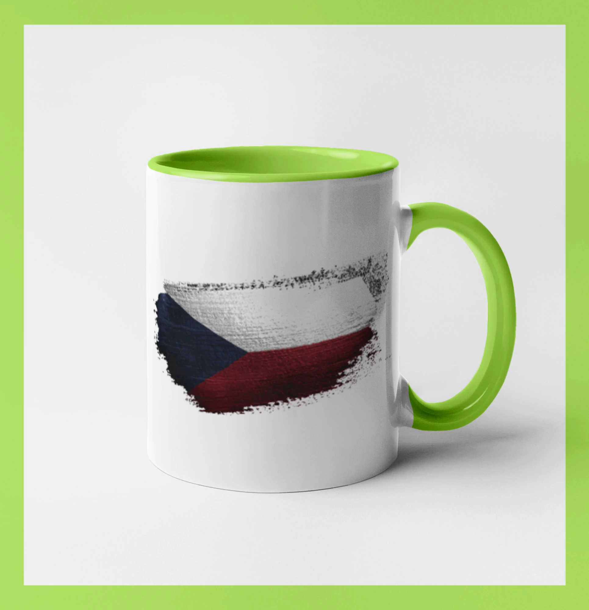 Česká vlajka okousaná