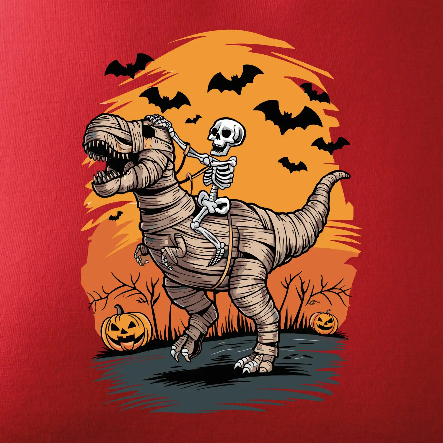 Halloween - dinosaurus a kostra