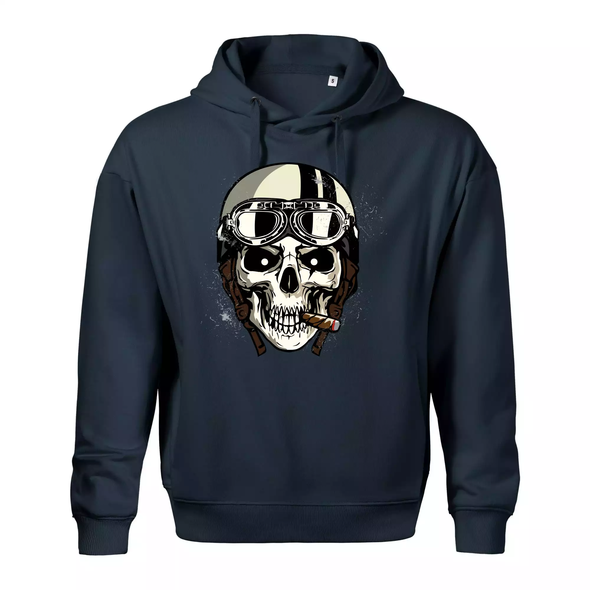 Motorkářská helma a doutník