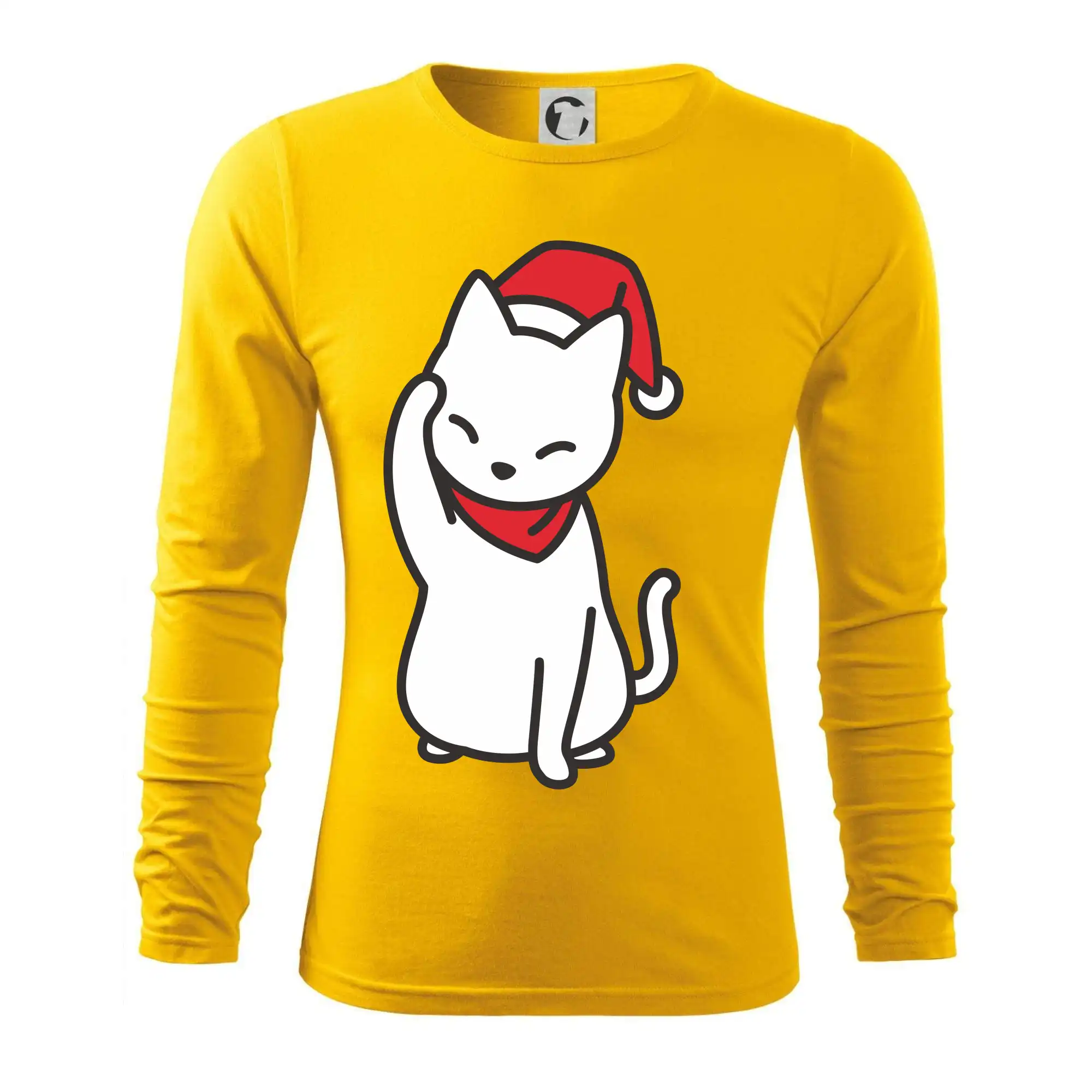 Vánoční kočka mávající