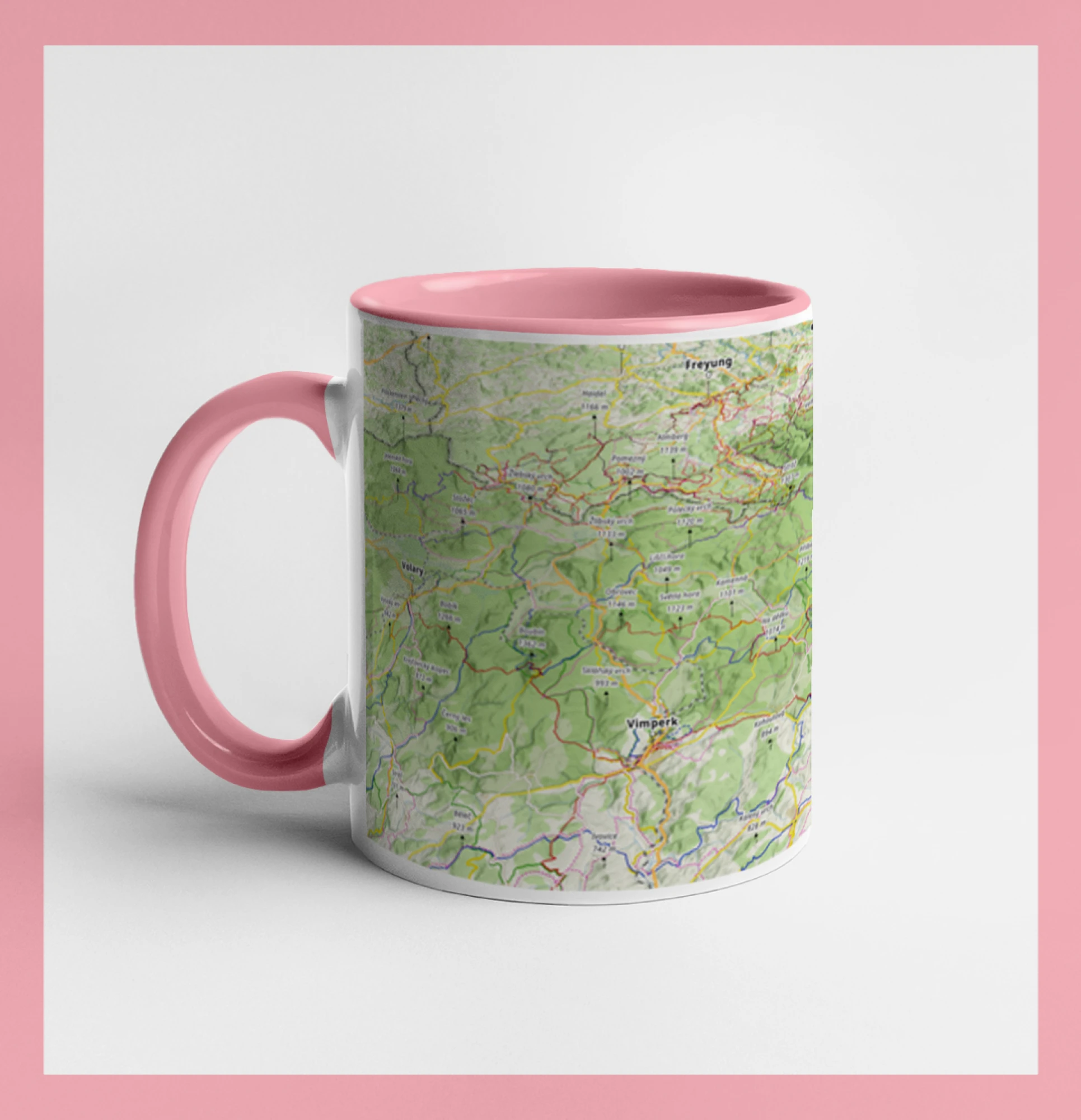 Hrnek - Šumava mapa