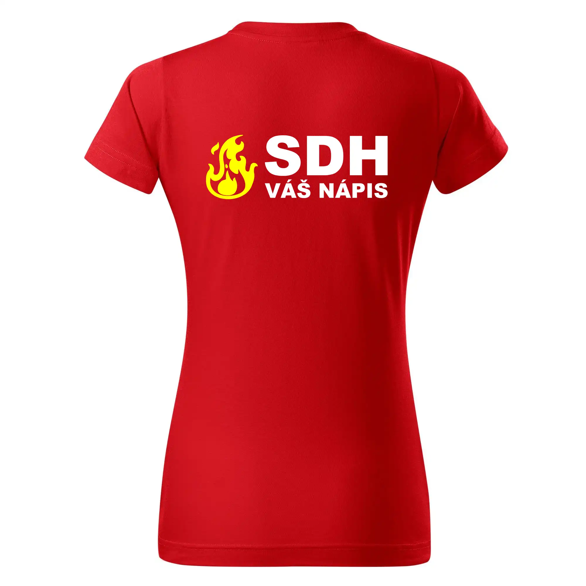 SDH nápis (oheň, název sboru - vlastní nápis)
