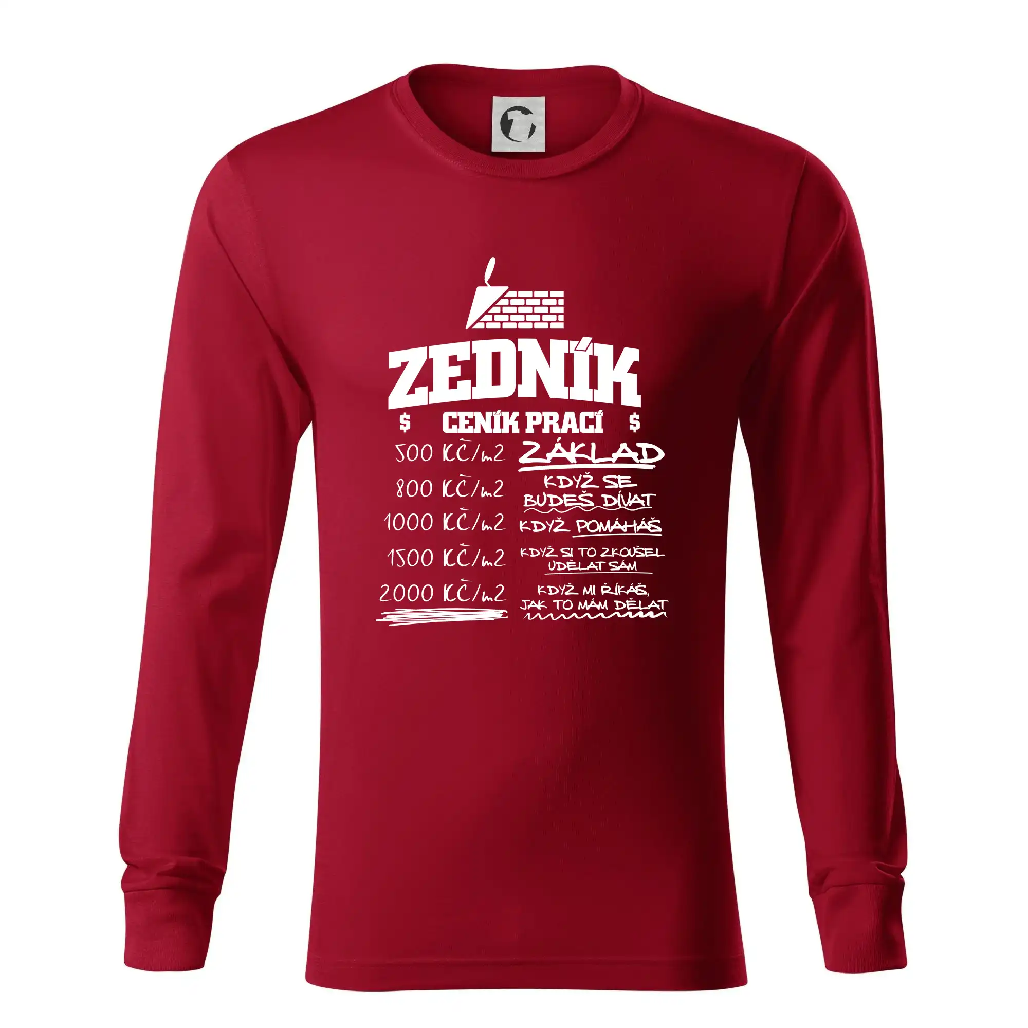 Ceník zedníka - cena za metr