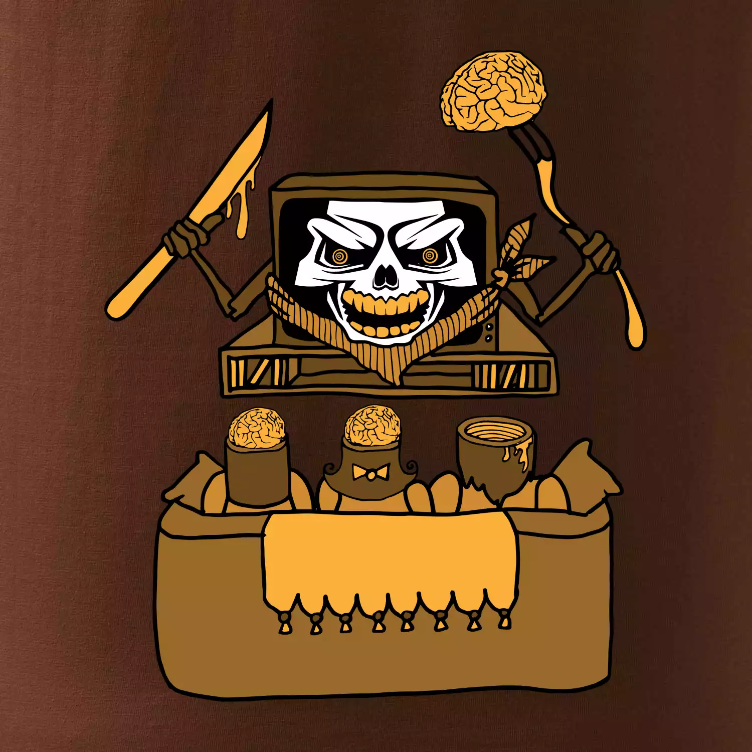 Mozkožrout - televize (Pecka design)