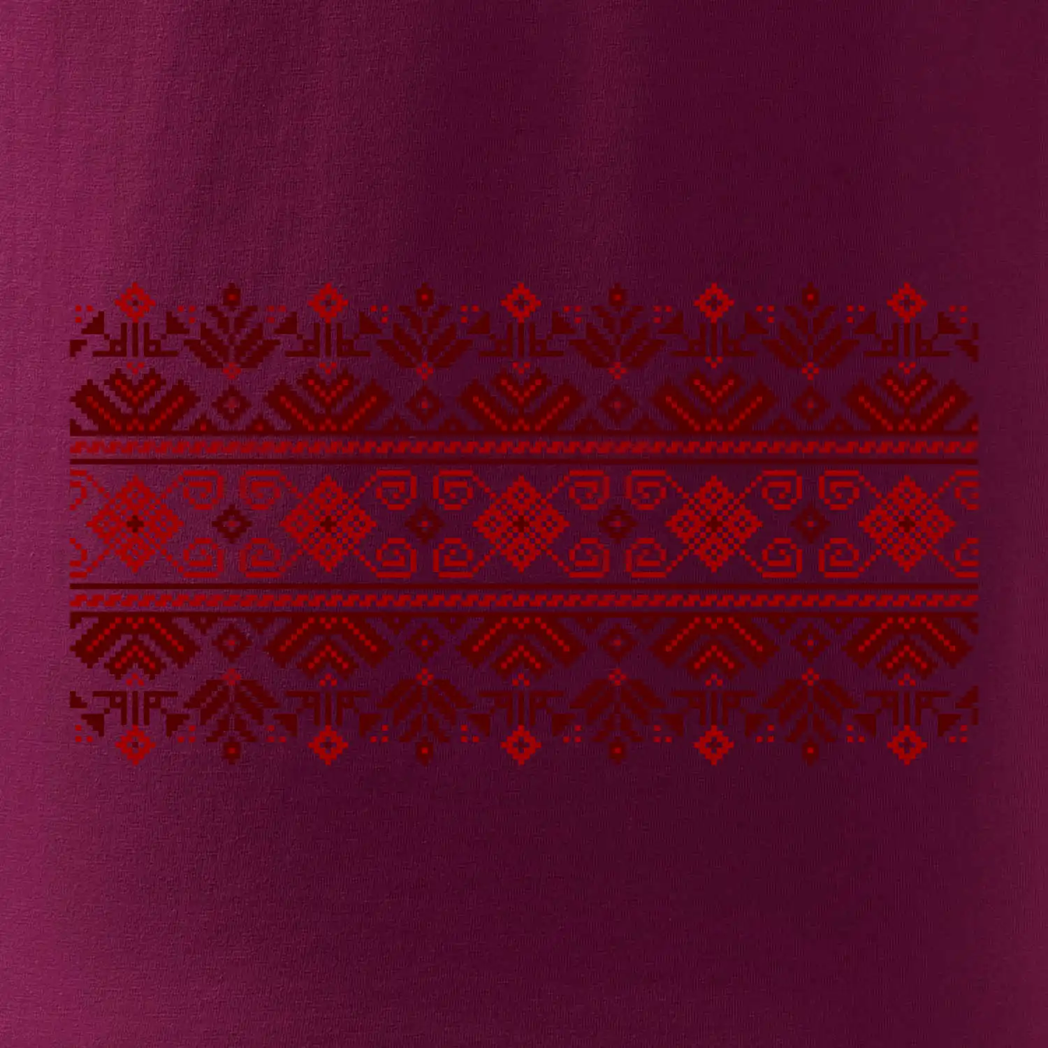 Ukrajinský vzor - červený