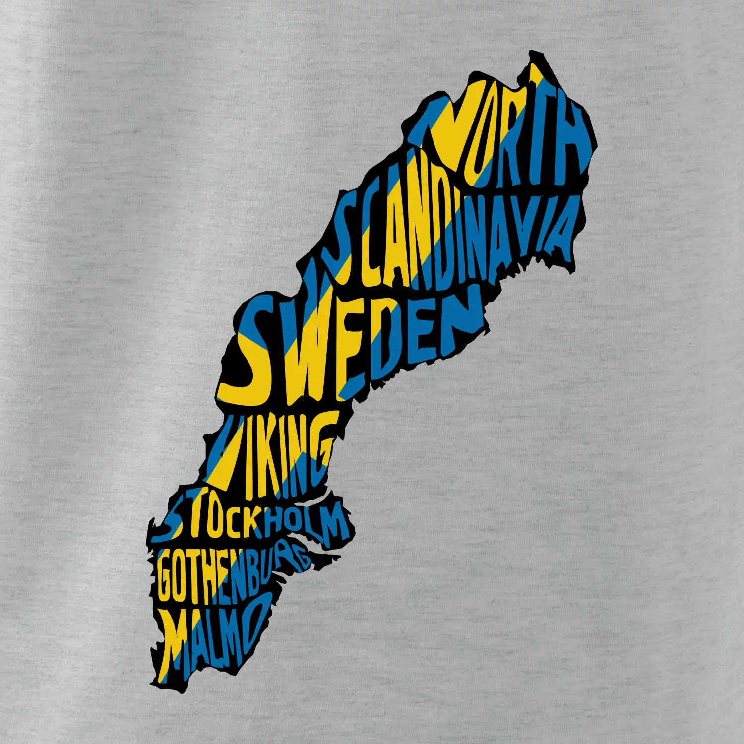 Mapy - názvy měst - Švédsko