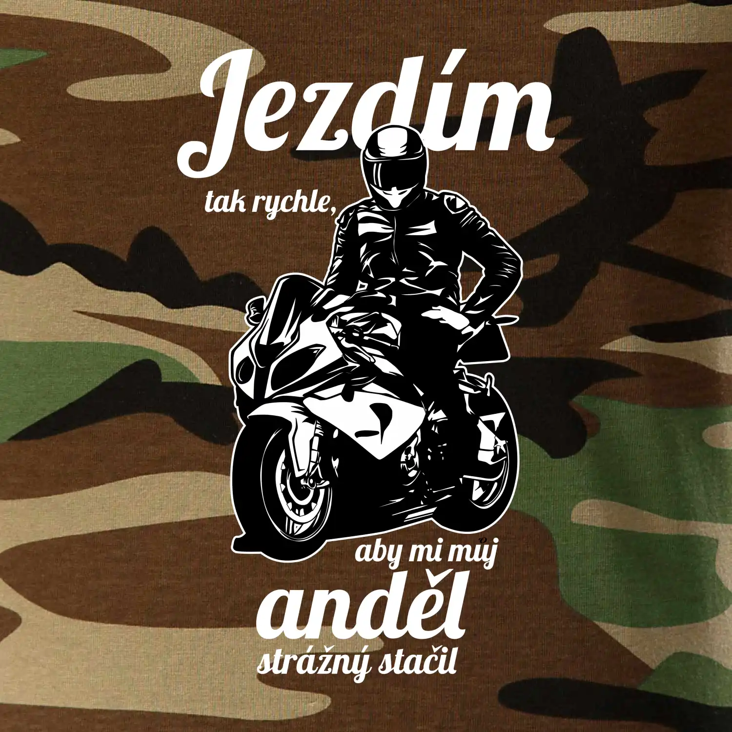 Silniční motorka - jezdím tak rychle, aby mi můj anděl strážný stačil