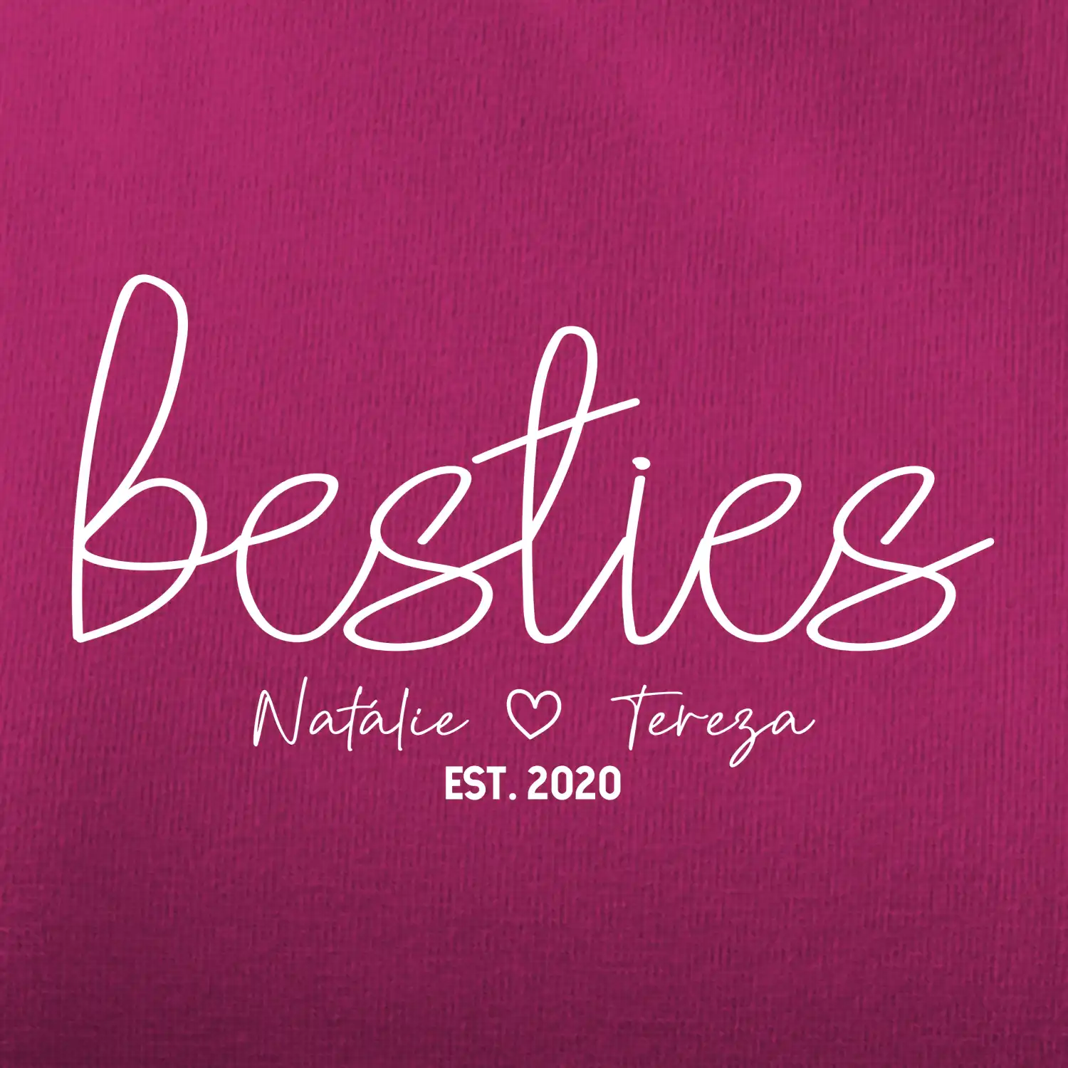Párové mikiny - Besties Jména a rok