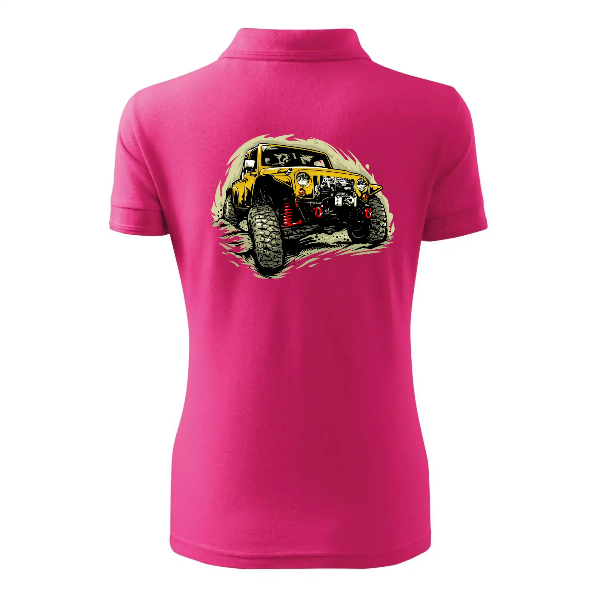 Žlutý offroad s navijákem