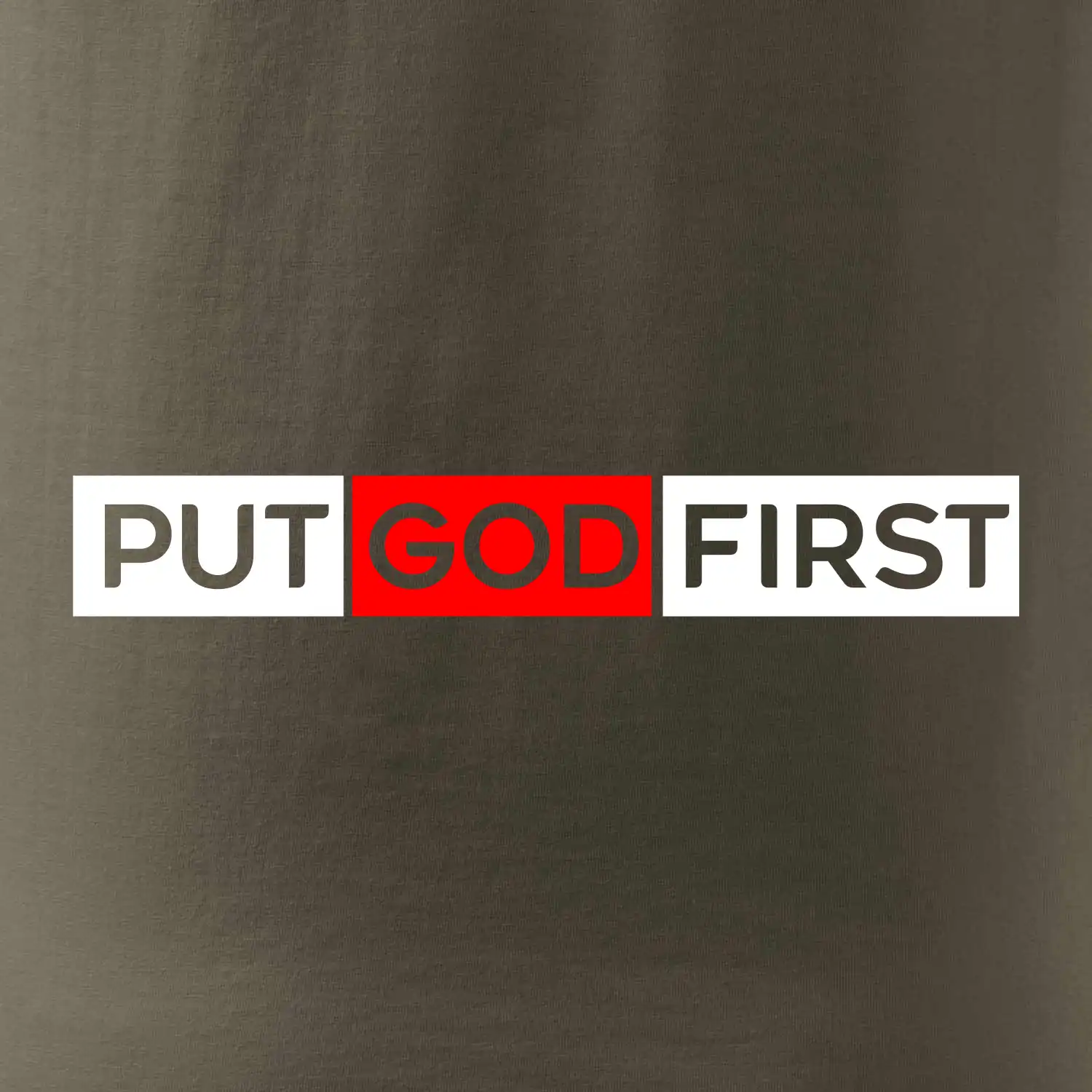 Put God first obdélník