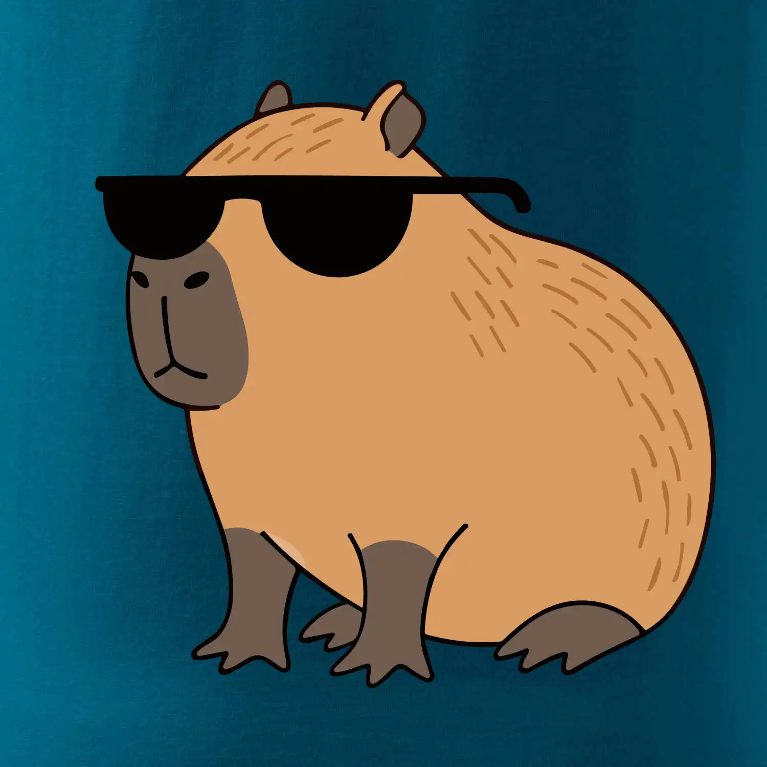 Hustá kapybara