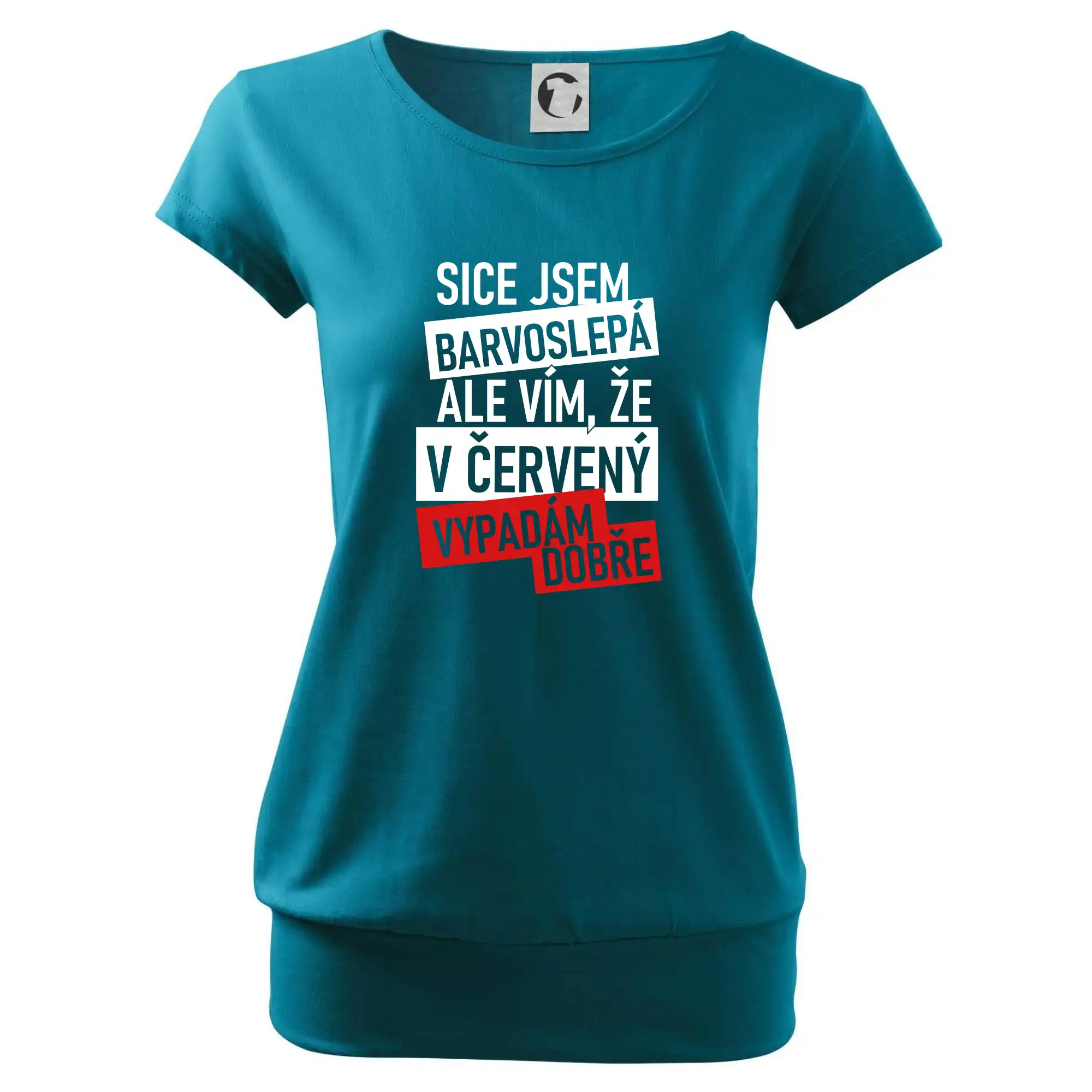 Sice jsem barvoslepá, ale vím, že v červené vypadám dobře