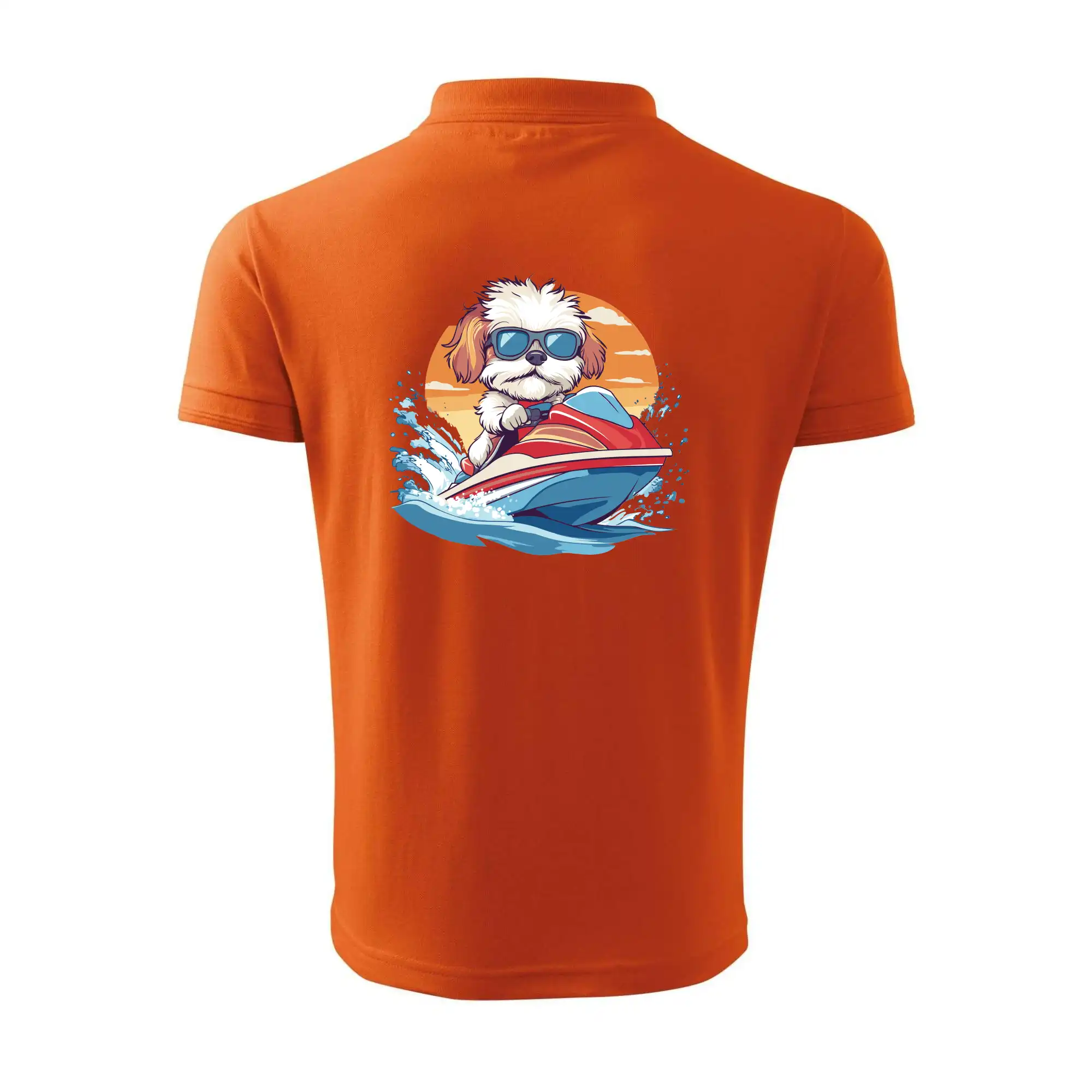 Bišonek na vodním skútru