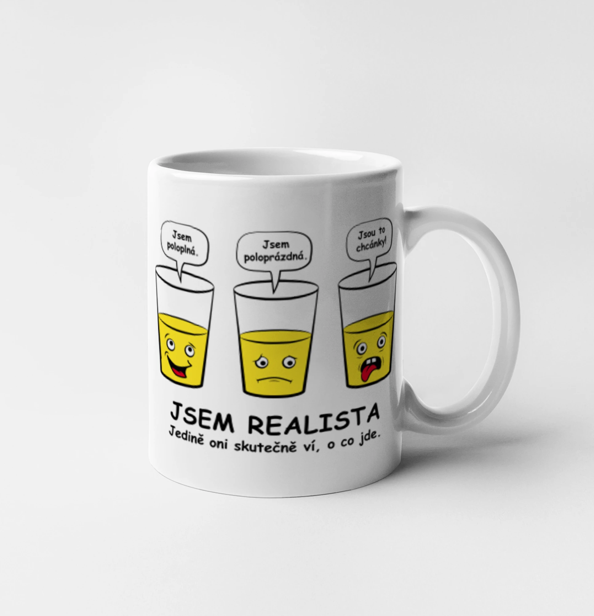 Jsem realista - skleničky (Hana-creative)