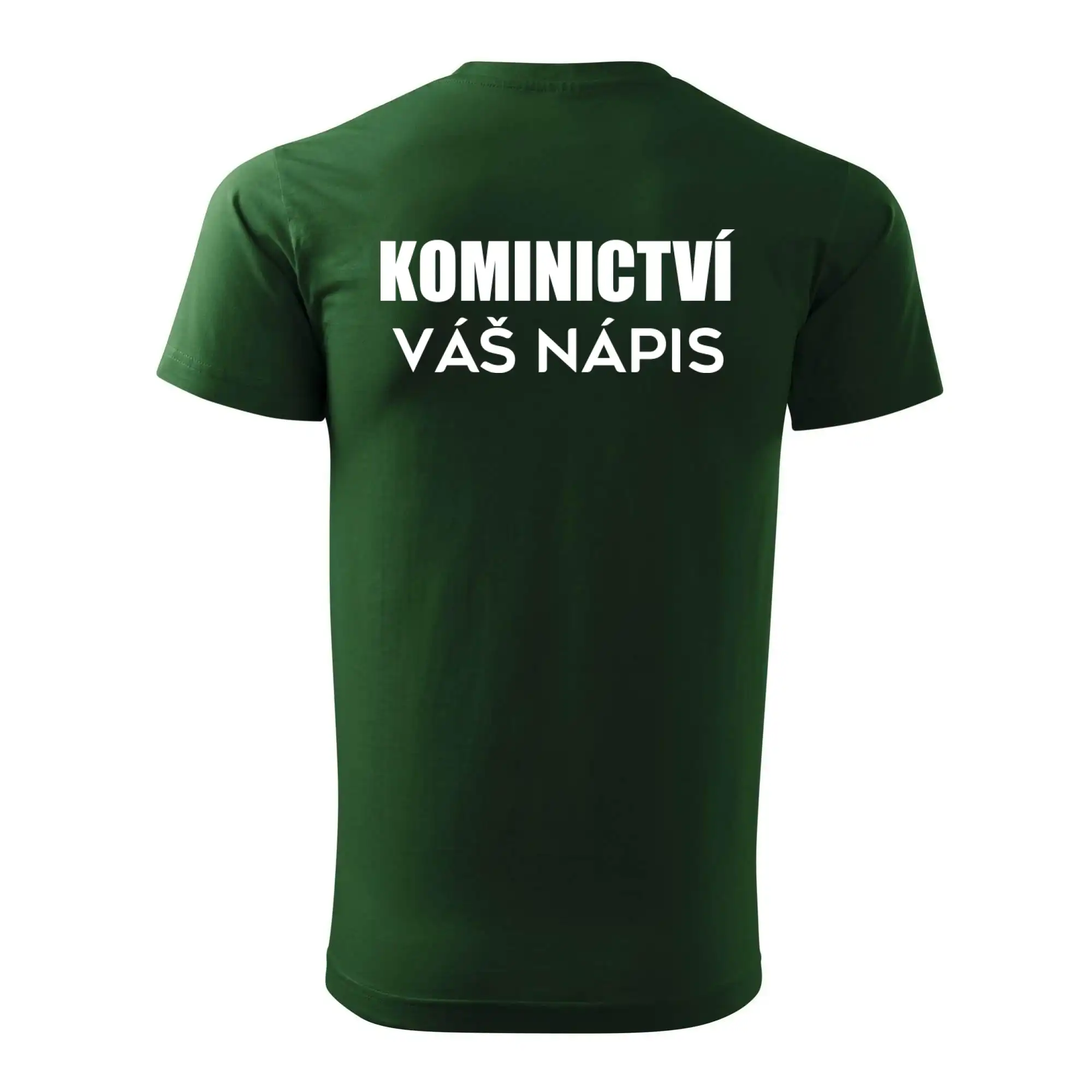 Kominík logo + nápis na zádech