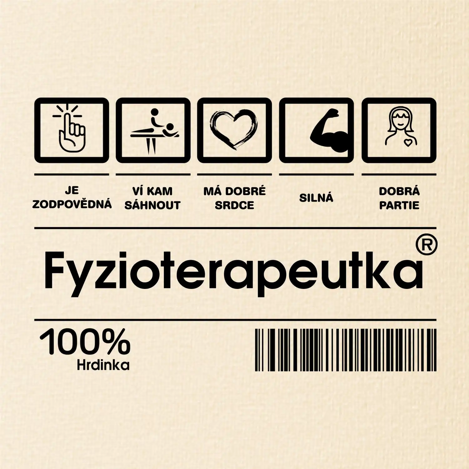 Čárový kód - Fyzioterapeutka