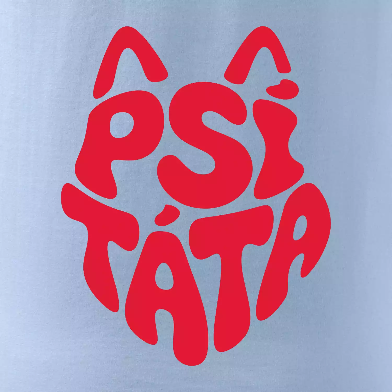 Psí táta nápis v hlavě