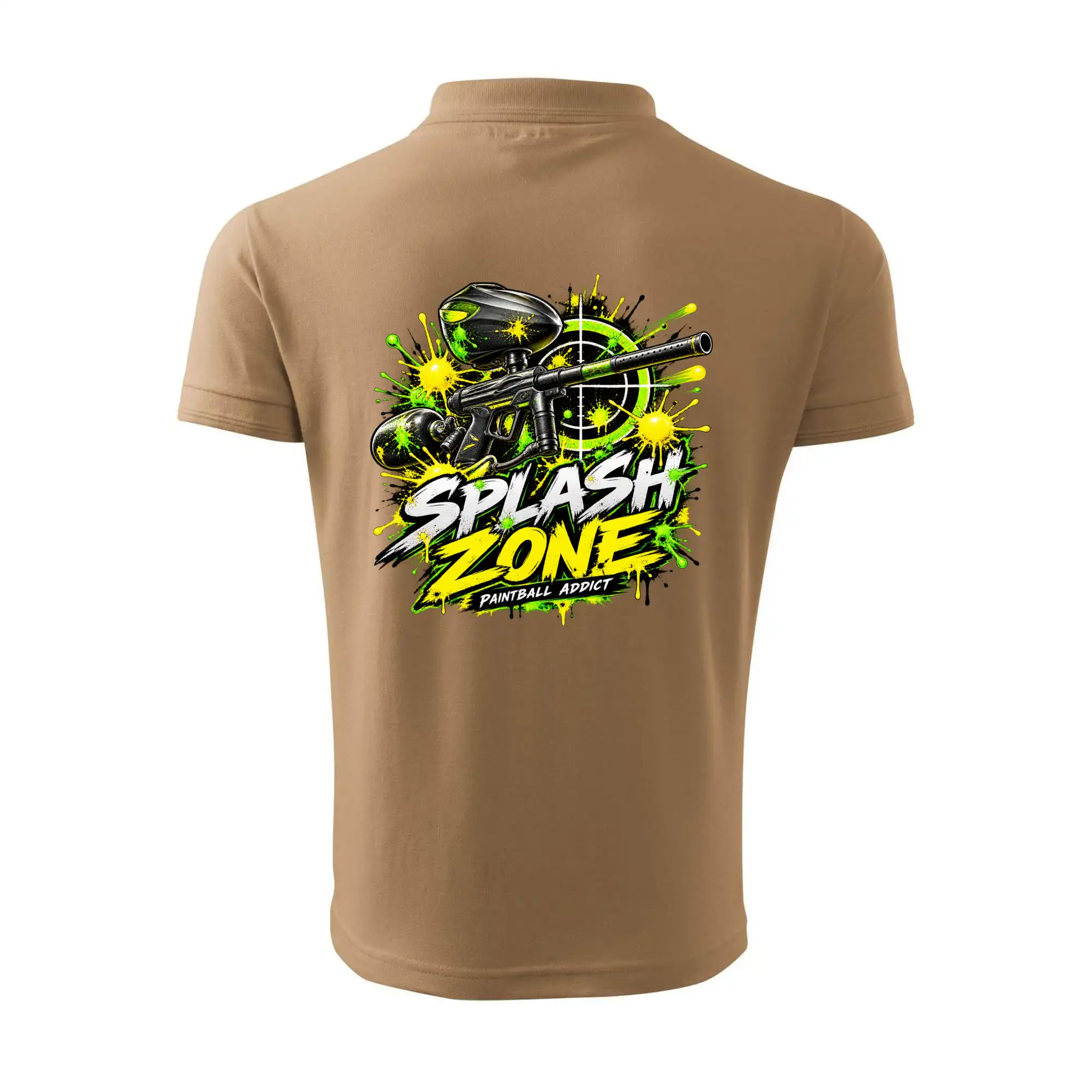 Neonový zásah splash zone paintball