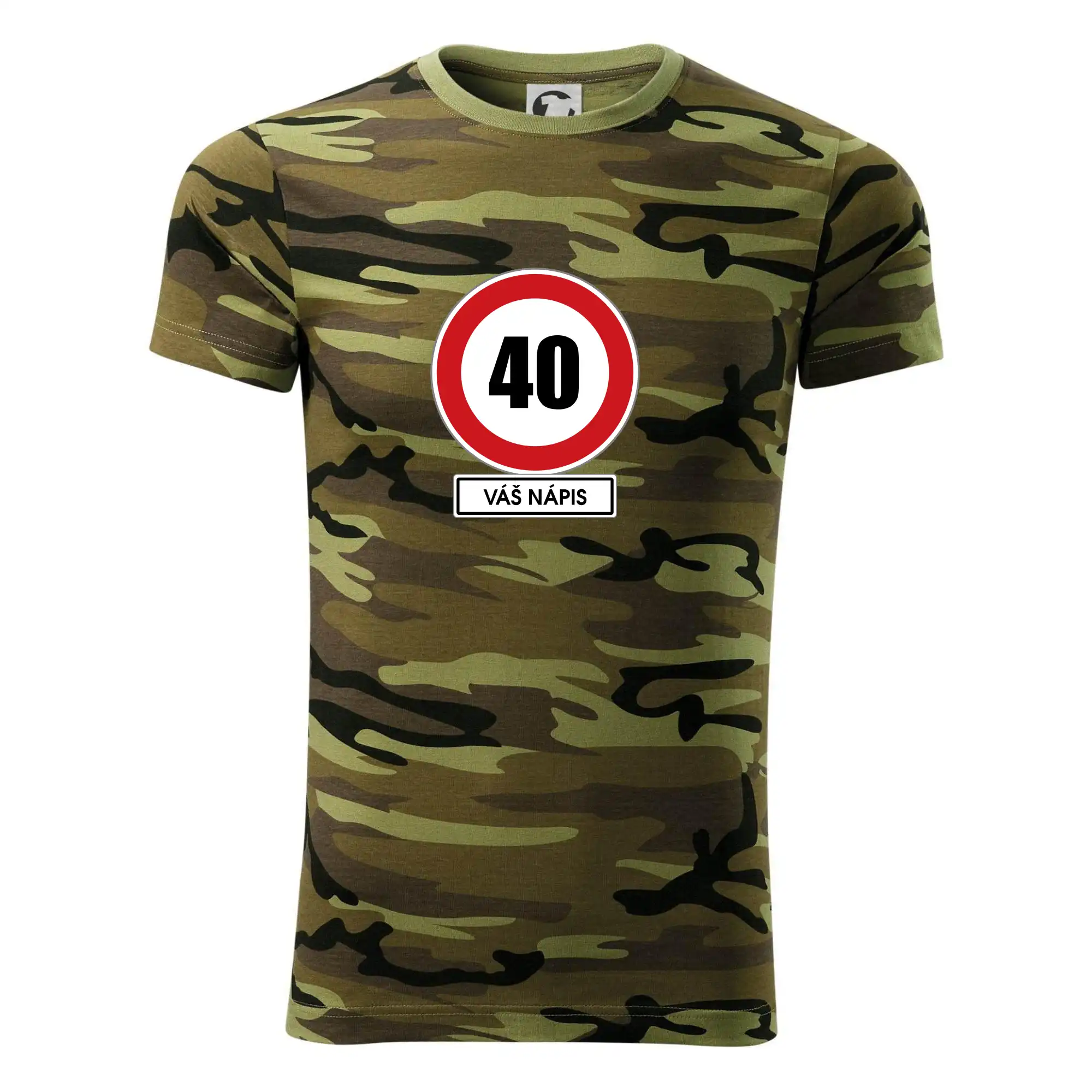 Dopravní značka - rychlost 40 - váš nápis