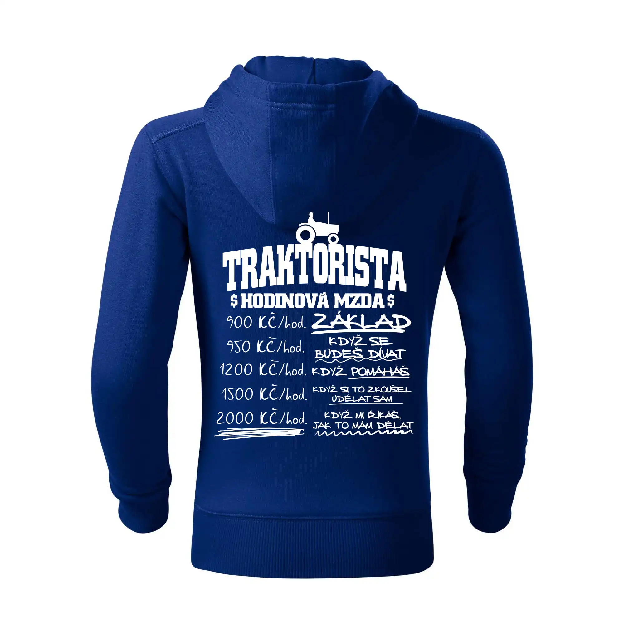 Traktorista hodinová mzda