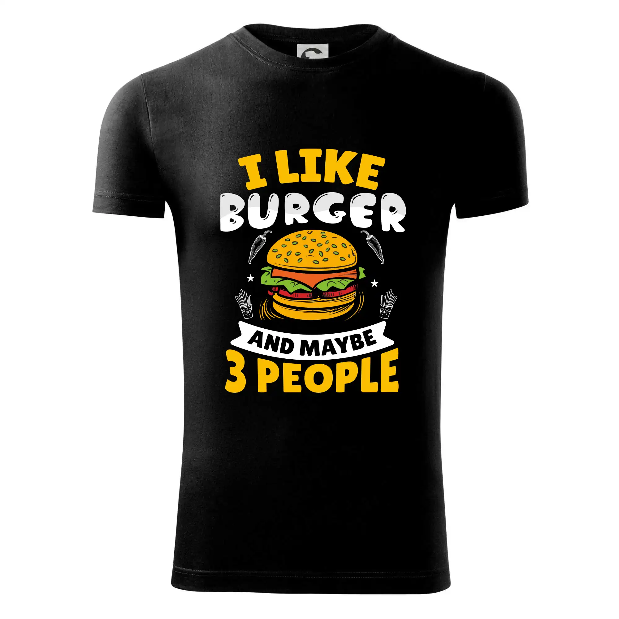 I like burger and maybe 3 people